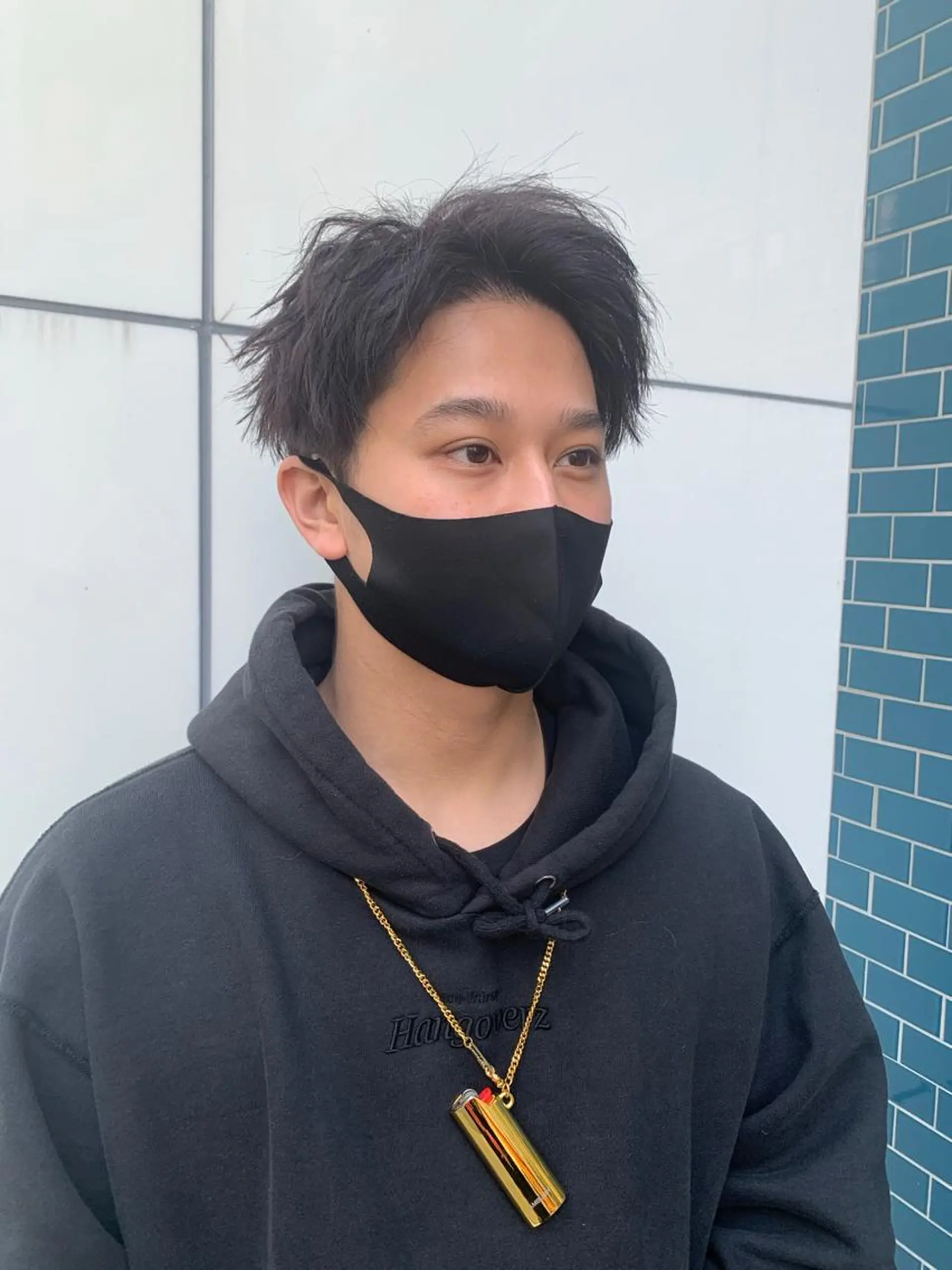 ショート カラー ヘアアレンジ メンズ 黒髪 メンズパーマの達人 🌟川内絵人のヘアスタイル