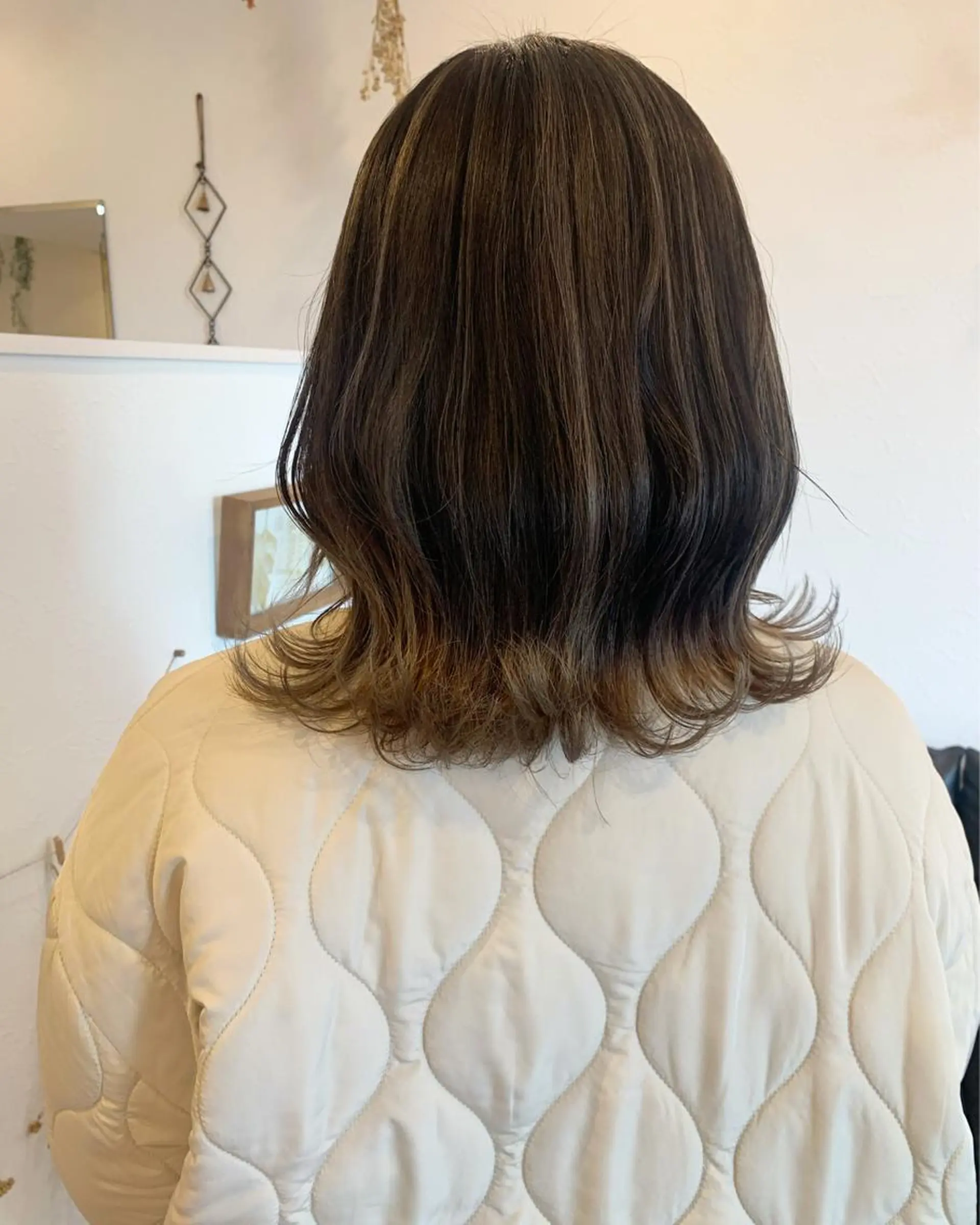 ミディアム カラー バレイヤージュ レイヤーカット ヘアカラー m ā l o.🌷 サカモトマイコのヘアスタイル