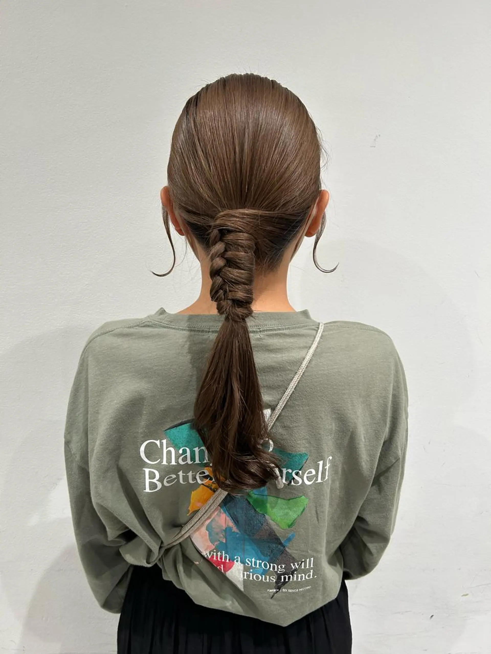 セミロング ヘアセット 透明感カラー🫧 nanohaのヘアスタイル