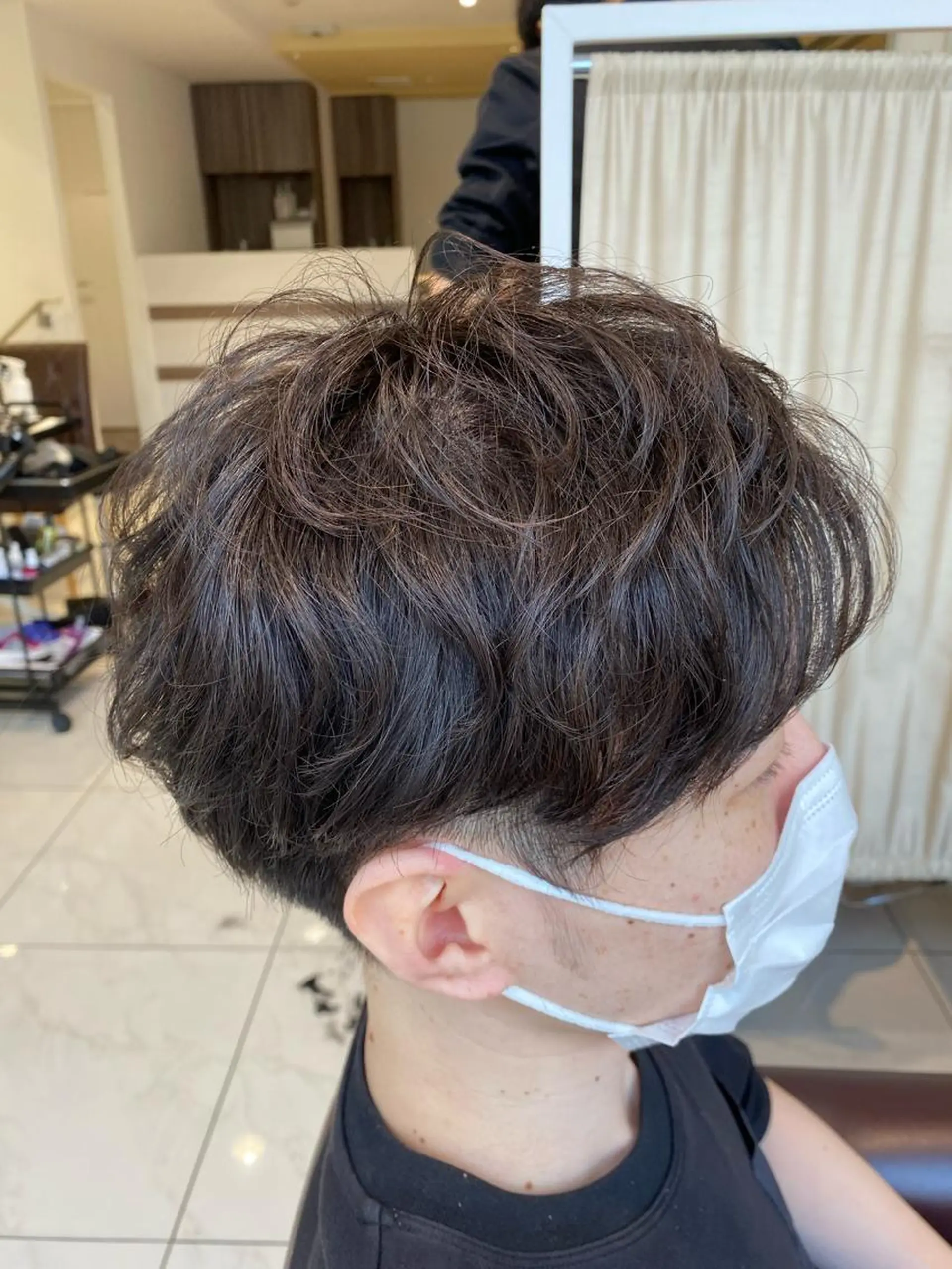 パーマ メンズ 佐々木 拓海のヘアスタイル