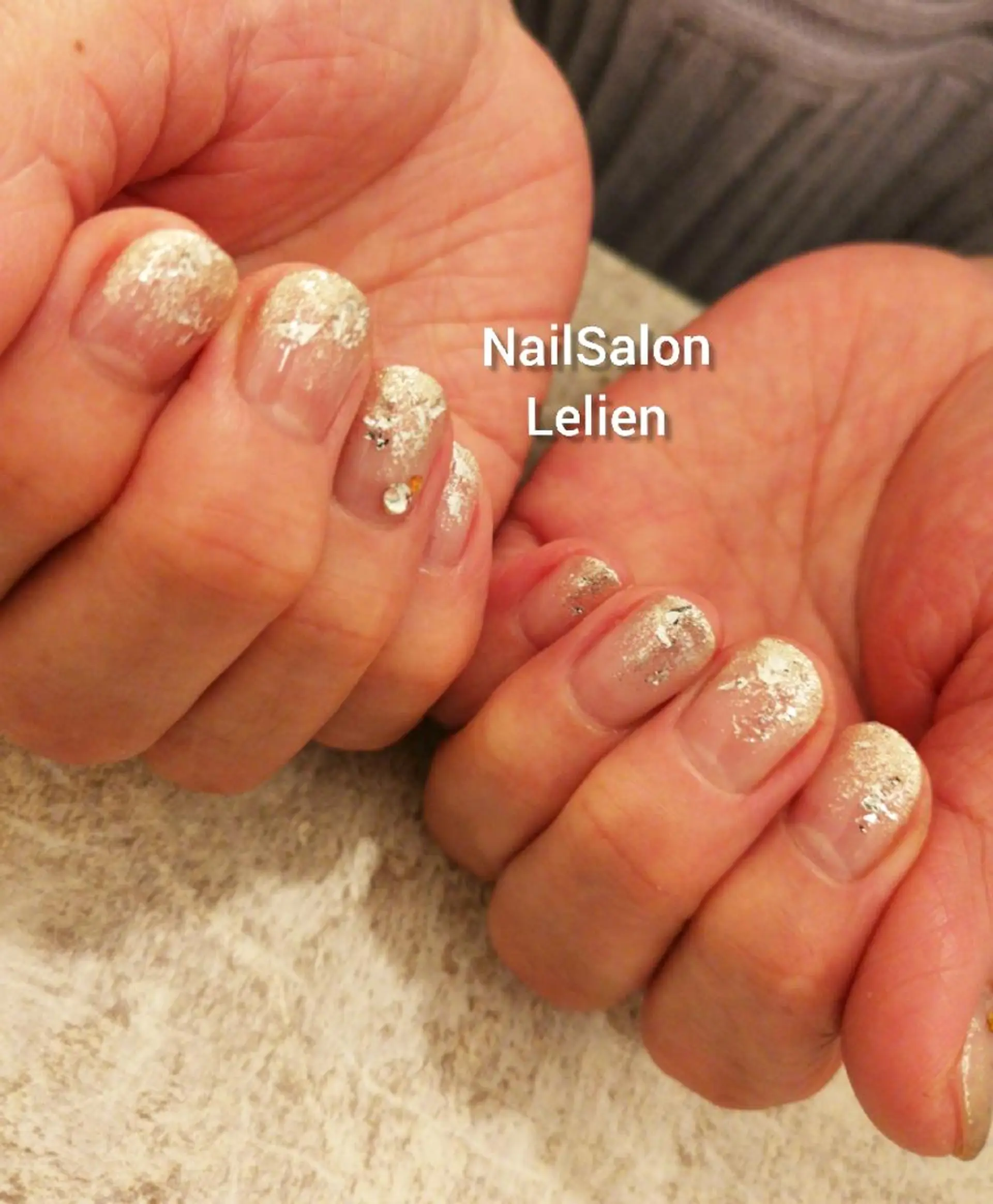 ネイル ゴールド シルバー 人気エリア💖完全個室【ルリエ】所属・ネイルサロン Lelienルリエのネイルデザイン