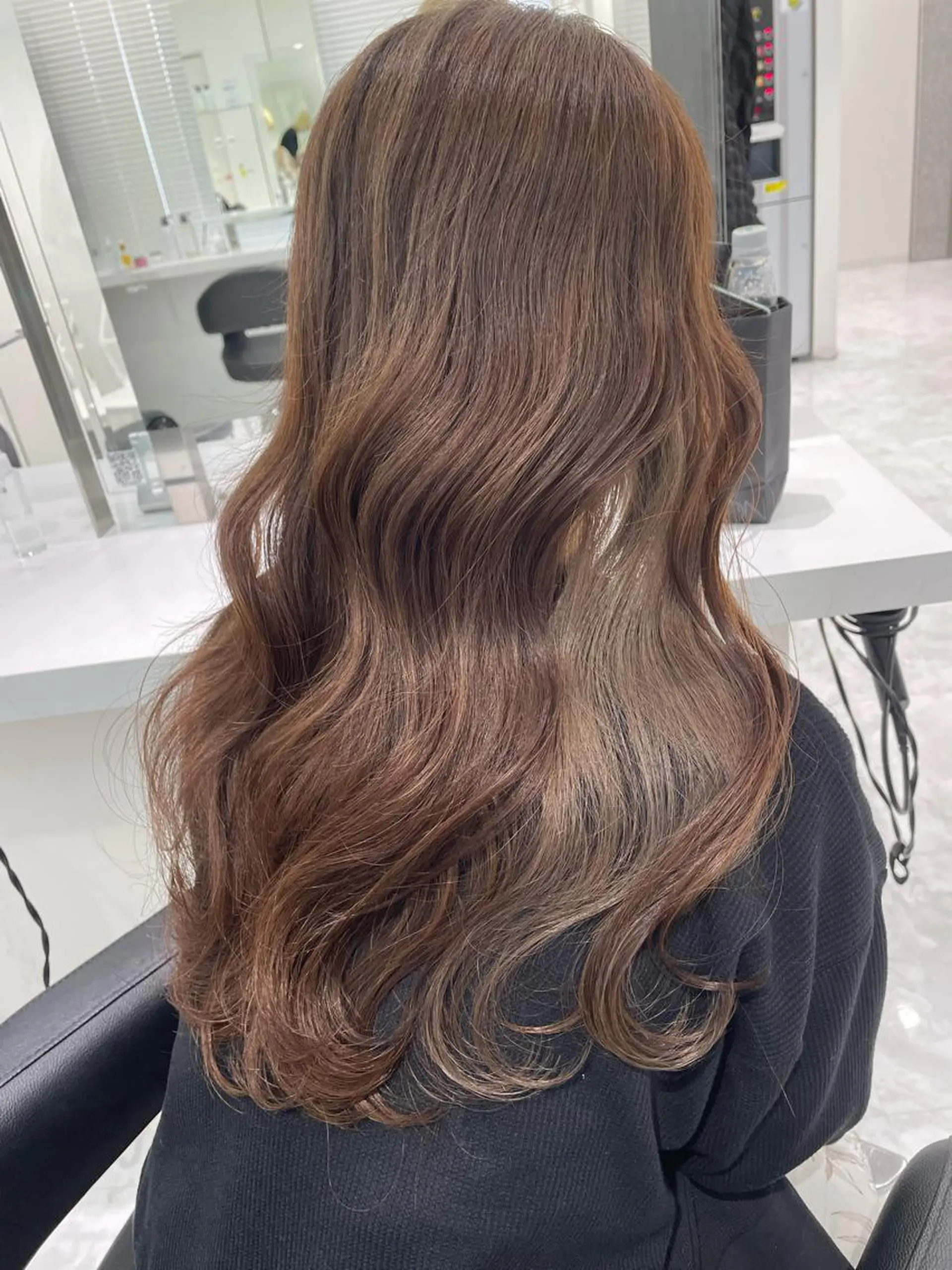 セミロング カラー ヘアアレンジ 髪質改善/ハイトーン /新宿/Takutoのヘアスタイル