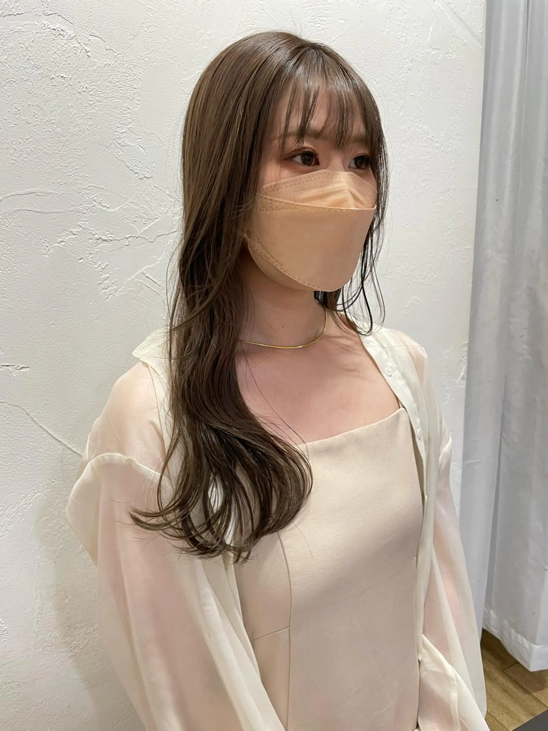 ロング カラー ヘアアレンジ 小顔レイヤー×コンパ クトボブ/林隆平のヘアスタイル