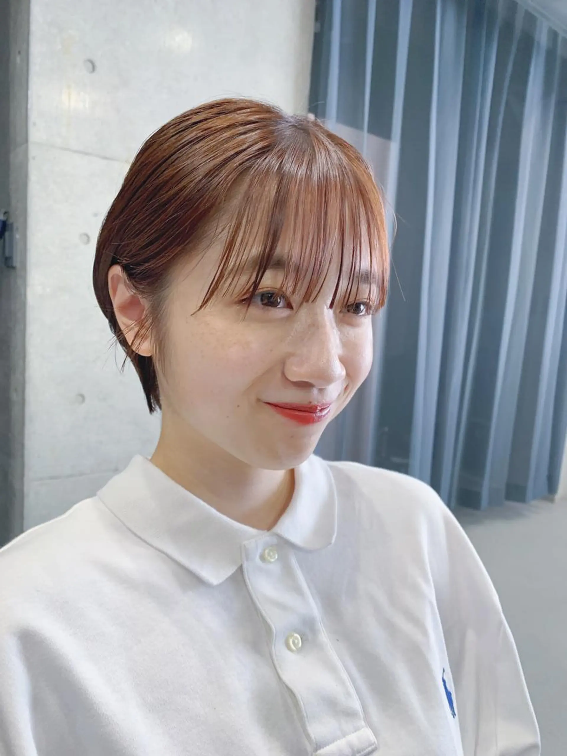 ショート カラー ボブパーマコテ巻き風 パーマNo1深江秀平のヘアスタイル