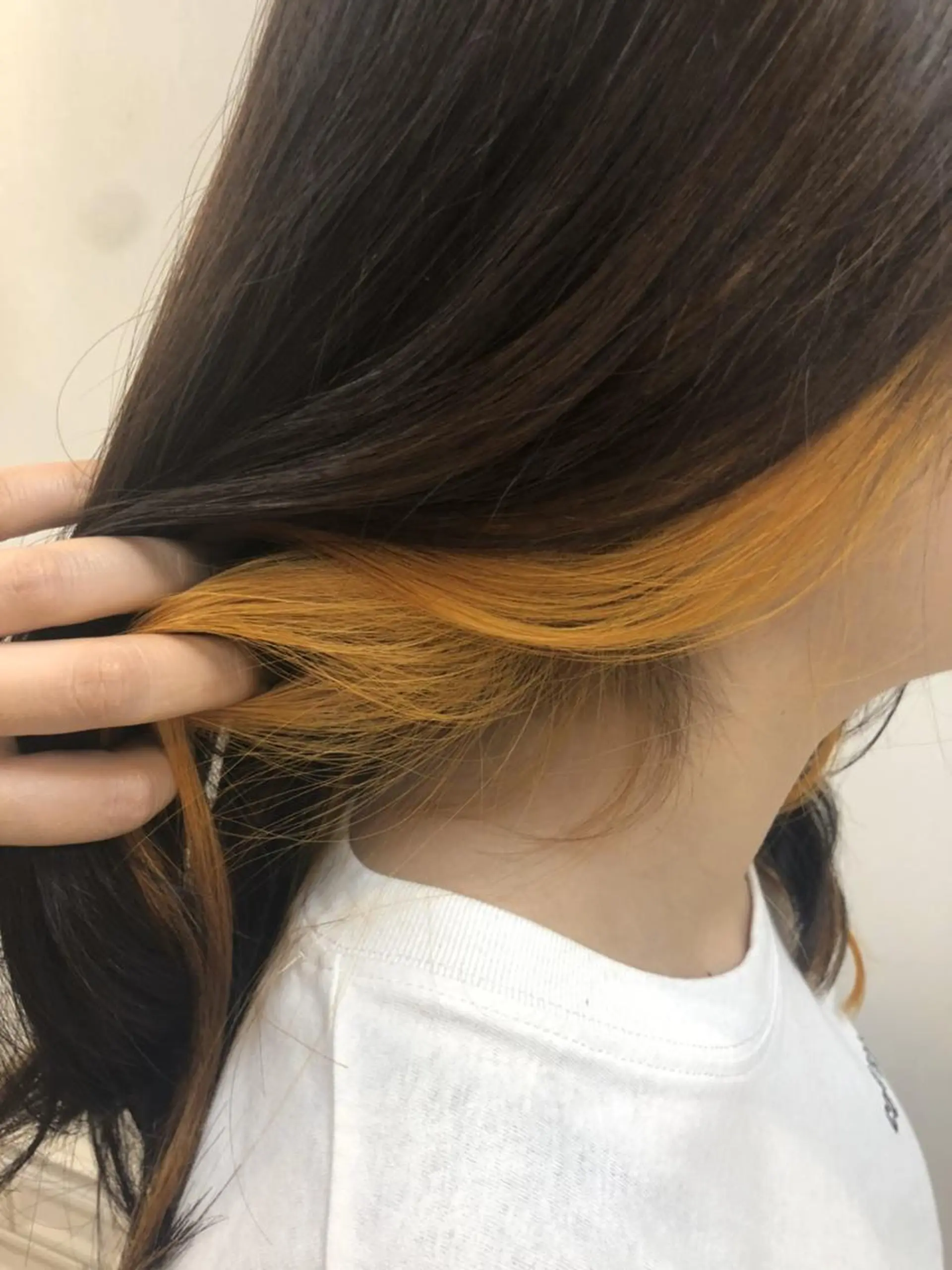 セミロング カラー インナーカラー ヘアカラー [髪質改善] 北生駒 店長/古居聖理のヘアスタイル