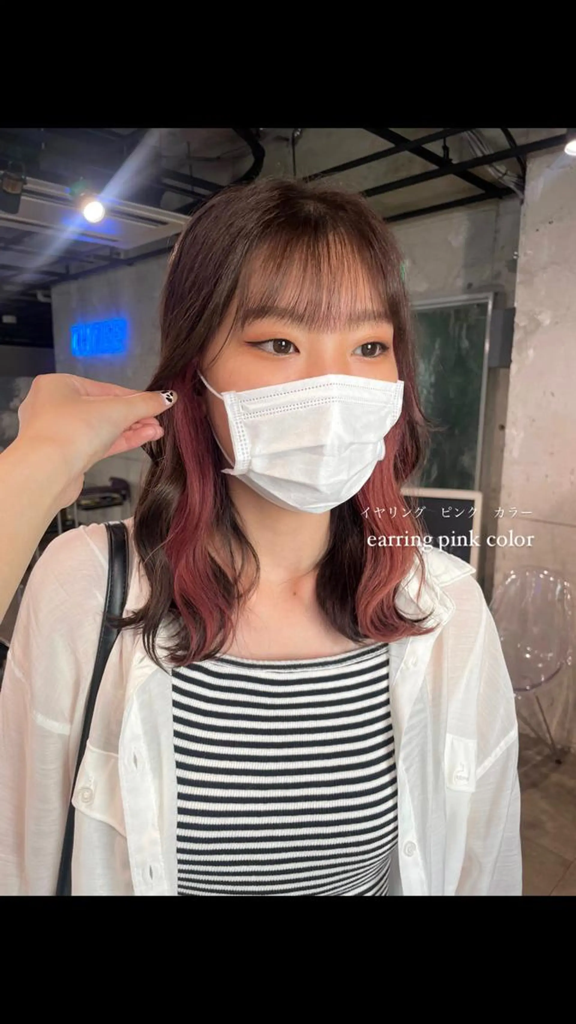 ミディアム カラー パーマ ヘアアレンジ メンズ キッズ ネイル マツエク・マツパ アイブロウ 透明感カラー・レイヤ ー🎀amika🎀のヘアスタイル