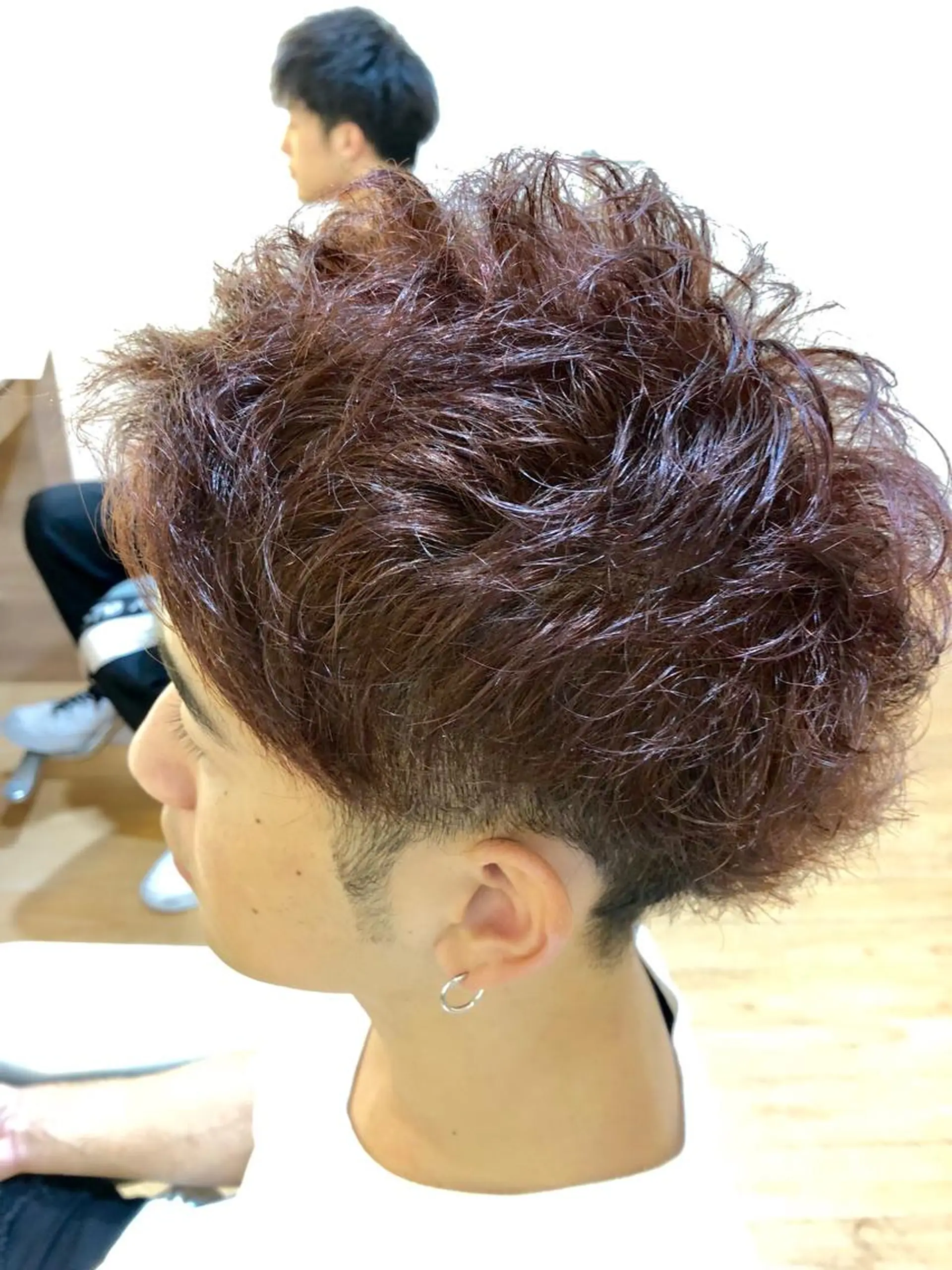 ショート カラー パーマ メンズ メンズカット 三村洸斗のヘアスタイル