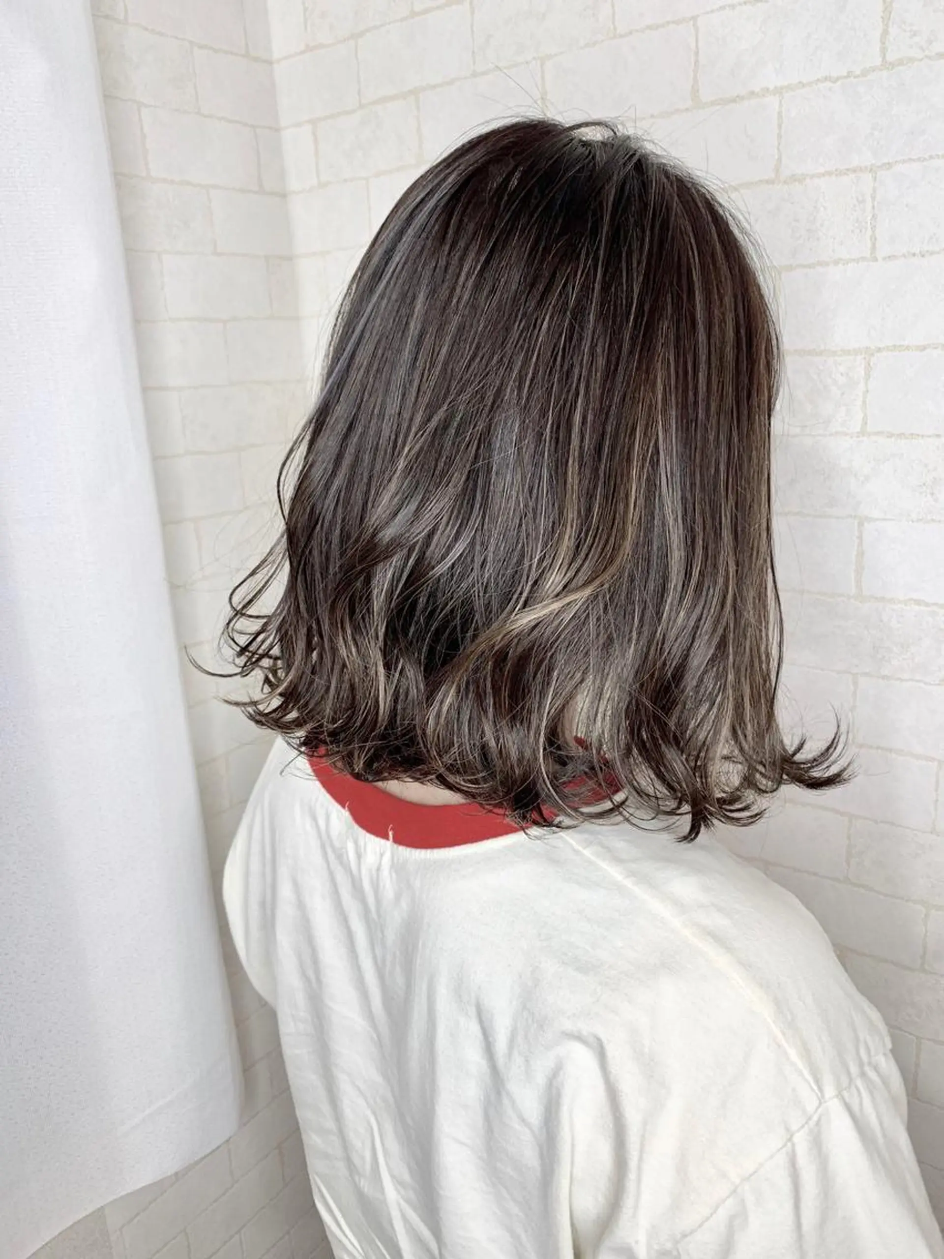 ミディアム カラー 神野 雅樹のヘアスタイル