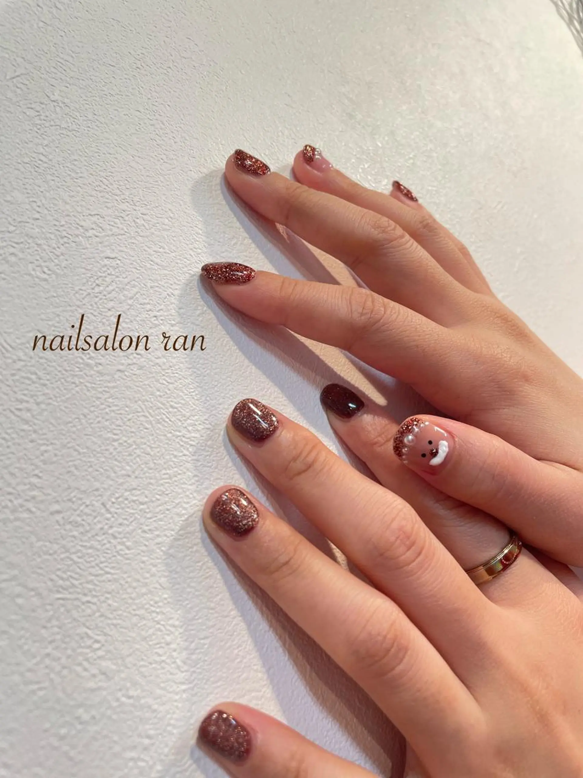ネイル 冬ネイル クリスマス nailsalon ranのネイルデザイン