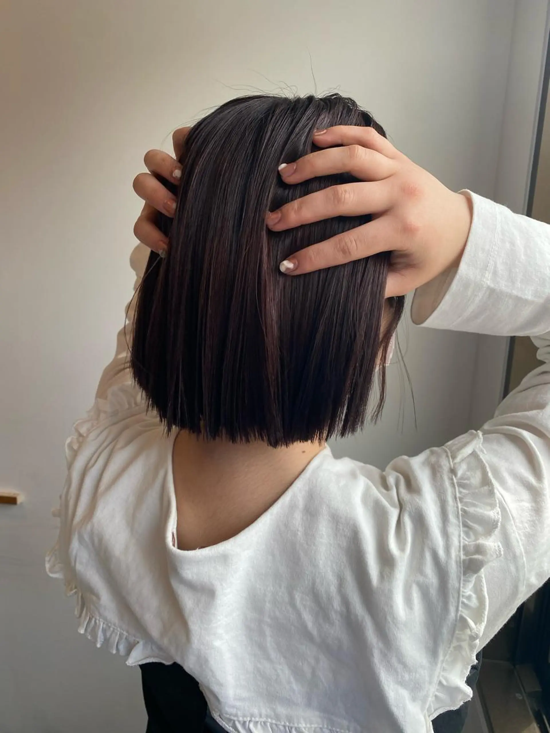 ショート 切りっぱなしボブ ボブ LATTE  渋谷所属・♡レイヤーカット れお♡のヘアスタイル