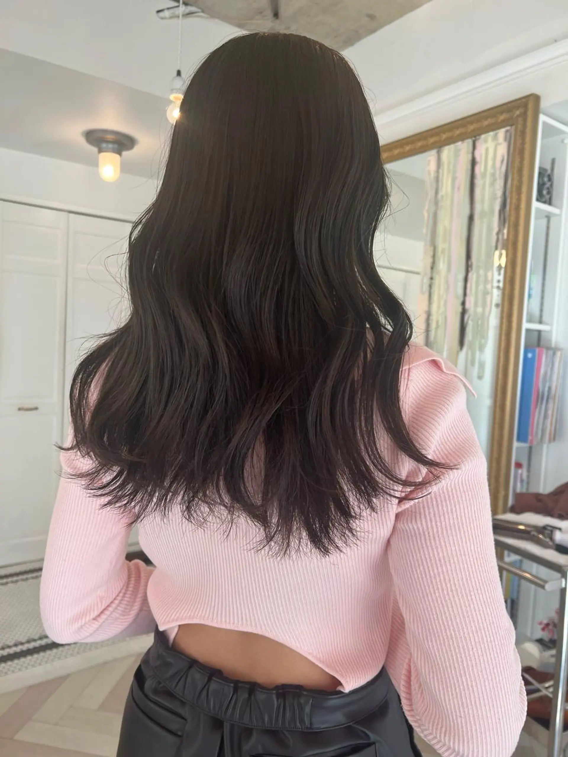 カラー ブリーチカラー🎀 韓国風/寺門美優のヘアスタイル