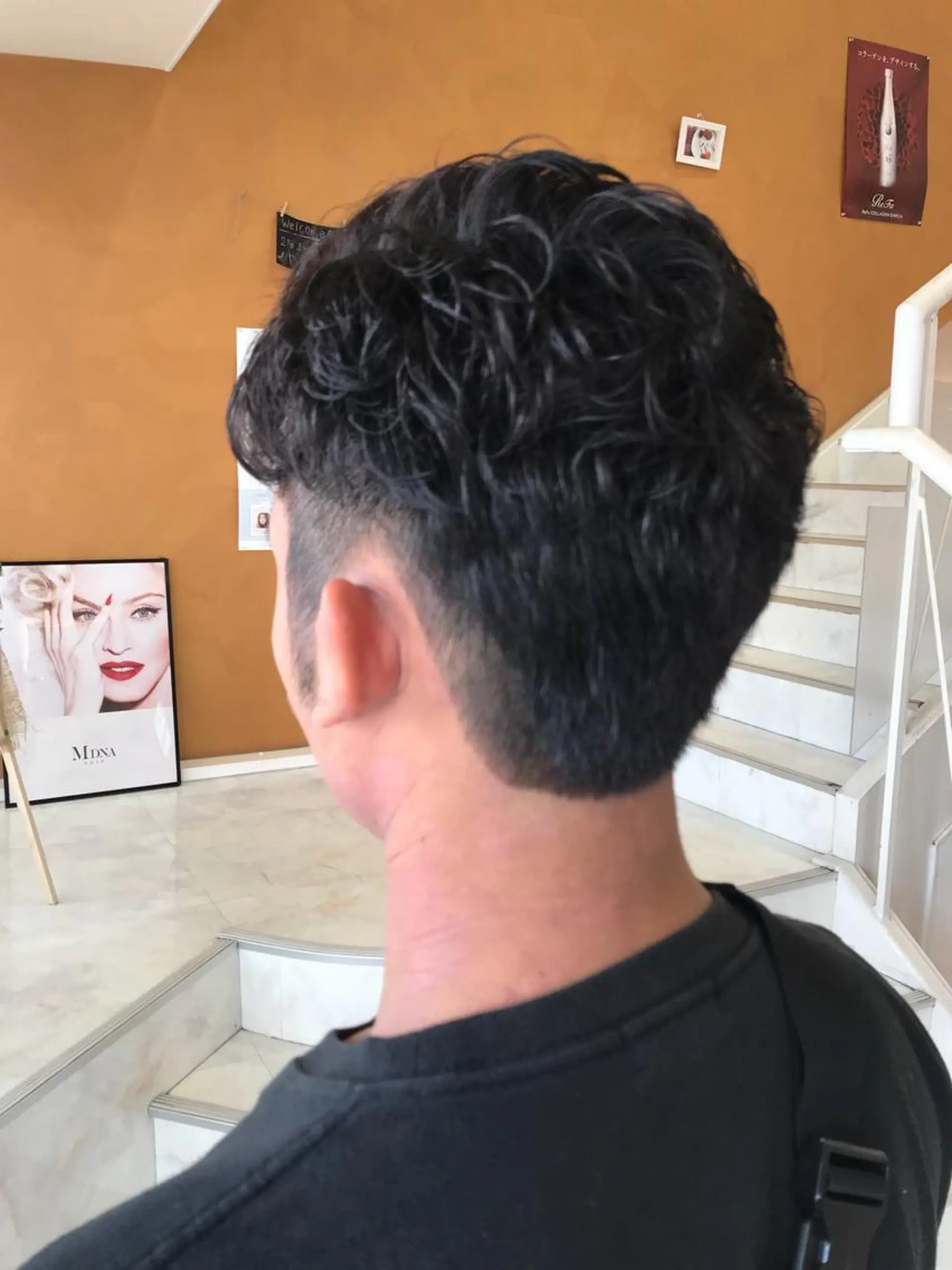 ショート パーマ メンズ 西 めぐみのヘアスタイル