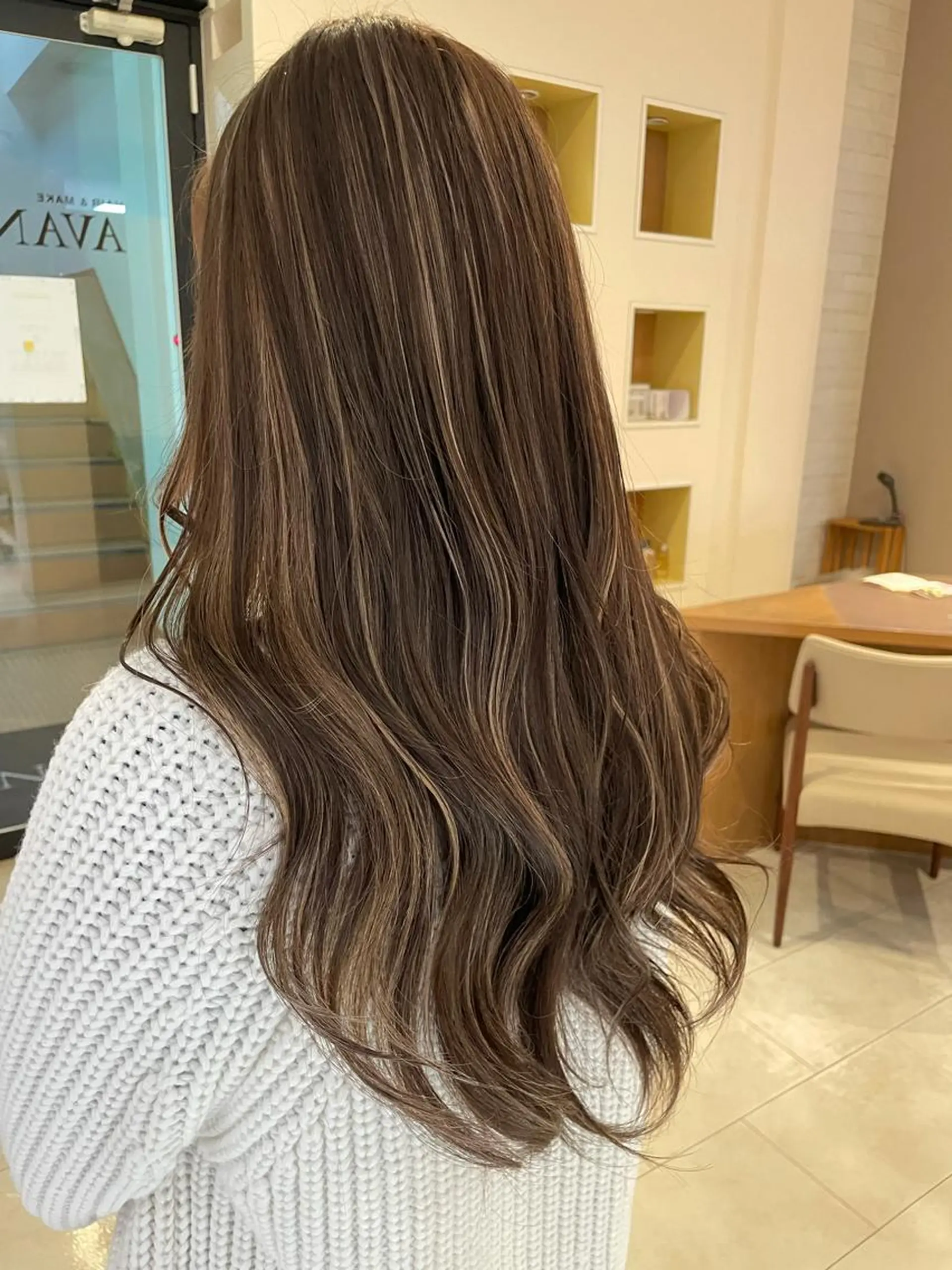 カラー ハイライトカラー ヘアカラー Chere rosso所属・✨頭身浴無料 -chere-金剛店のヘアスタイル