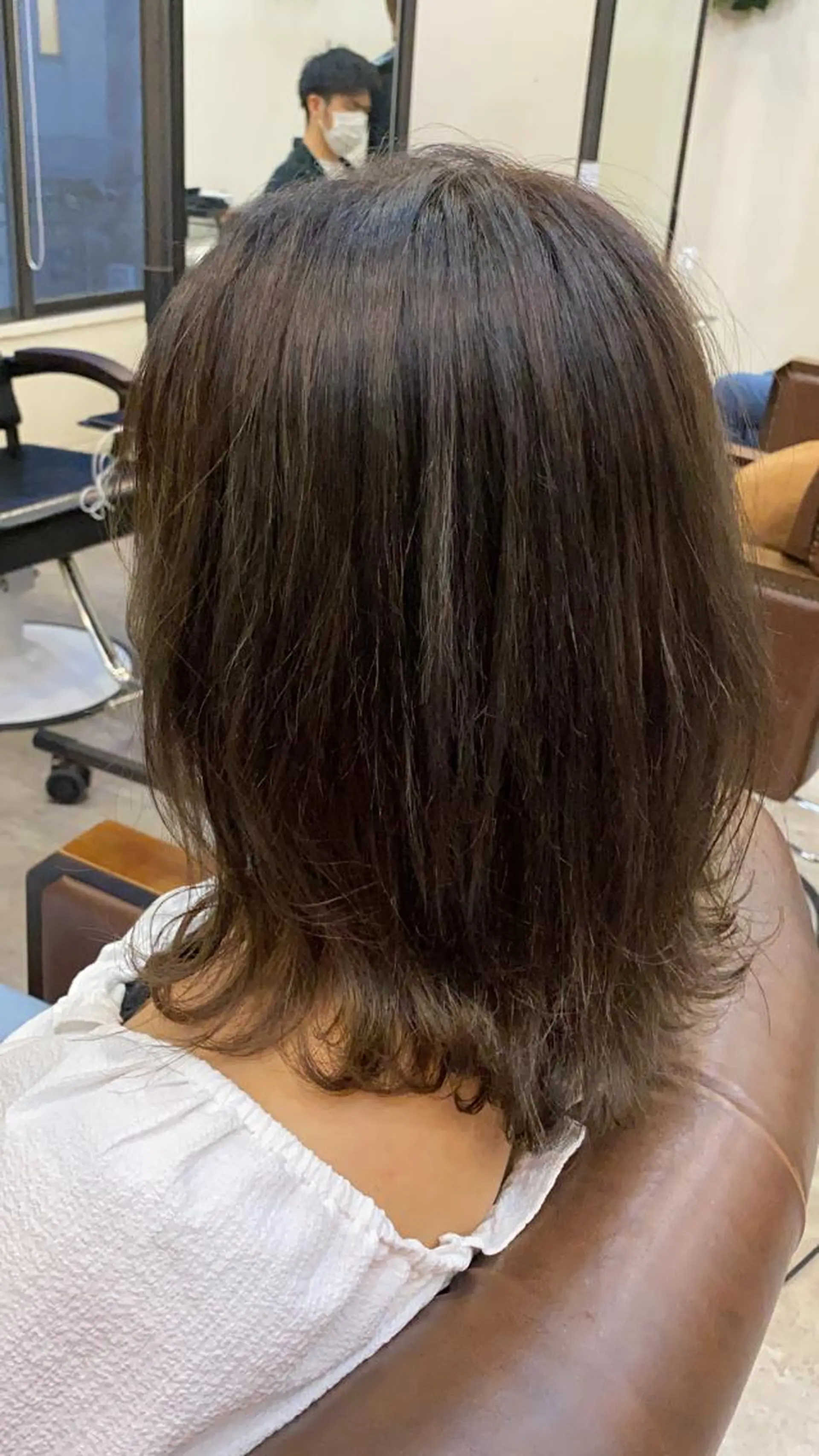 ミディアム カラー グレージュ 🟢NEGi🟣 🫧髪質改善のヘアスタイル