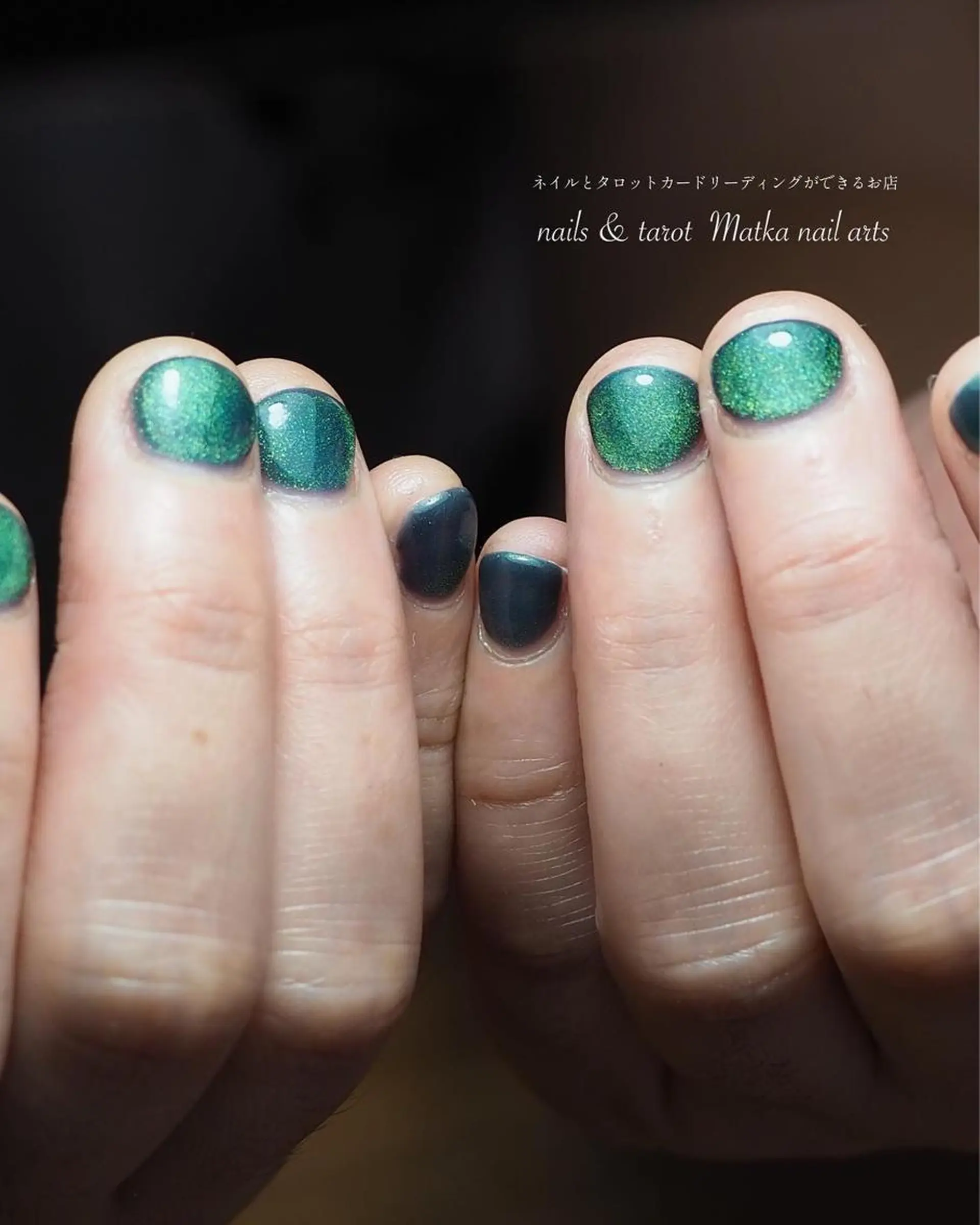 ネイル マグネットネイル ショートネイル ハンドネイル ネイルとタロット/ ユウのその他イメージ