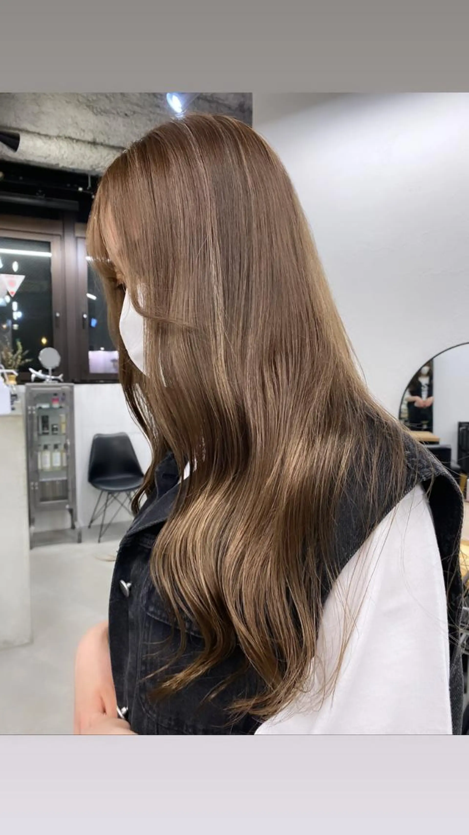 ロング カラー ハイライトカラー ハイライト 🧸艶々韓国ヘア 🧁mizunaのヘアスタイル