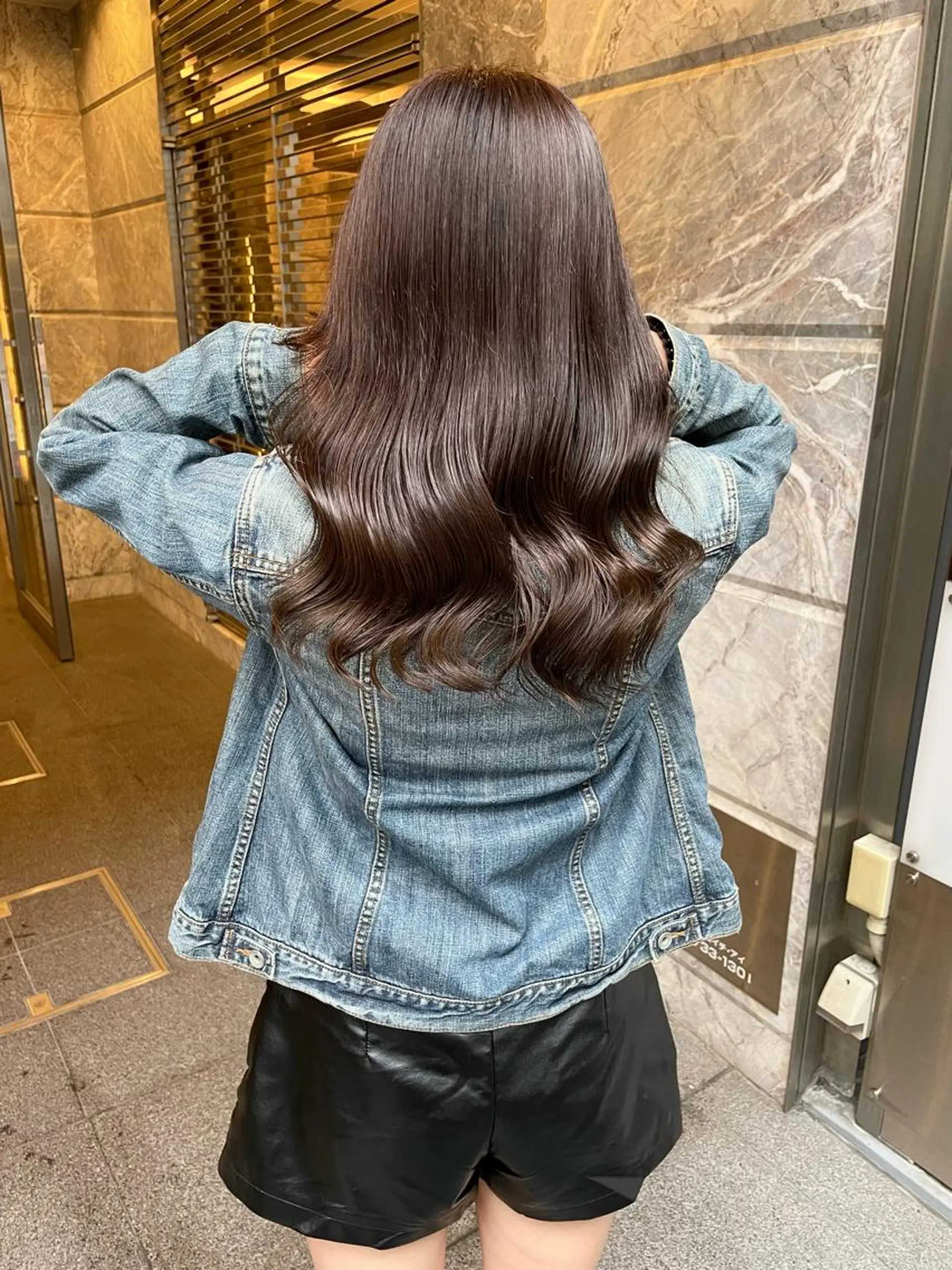 ロング カラー カット ヘアカラー トリートメント 髪質改善will hairdesignのヘアスタイル