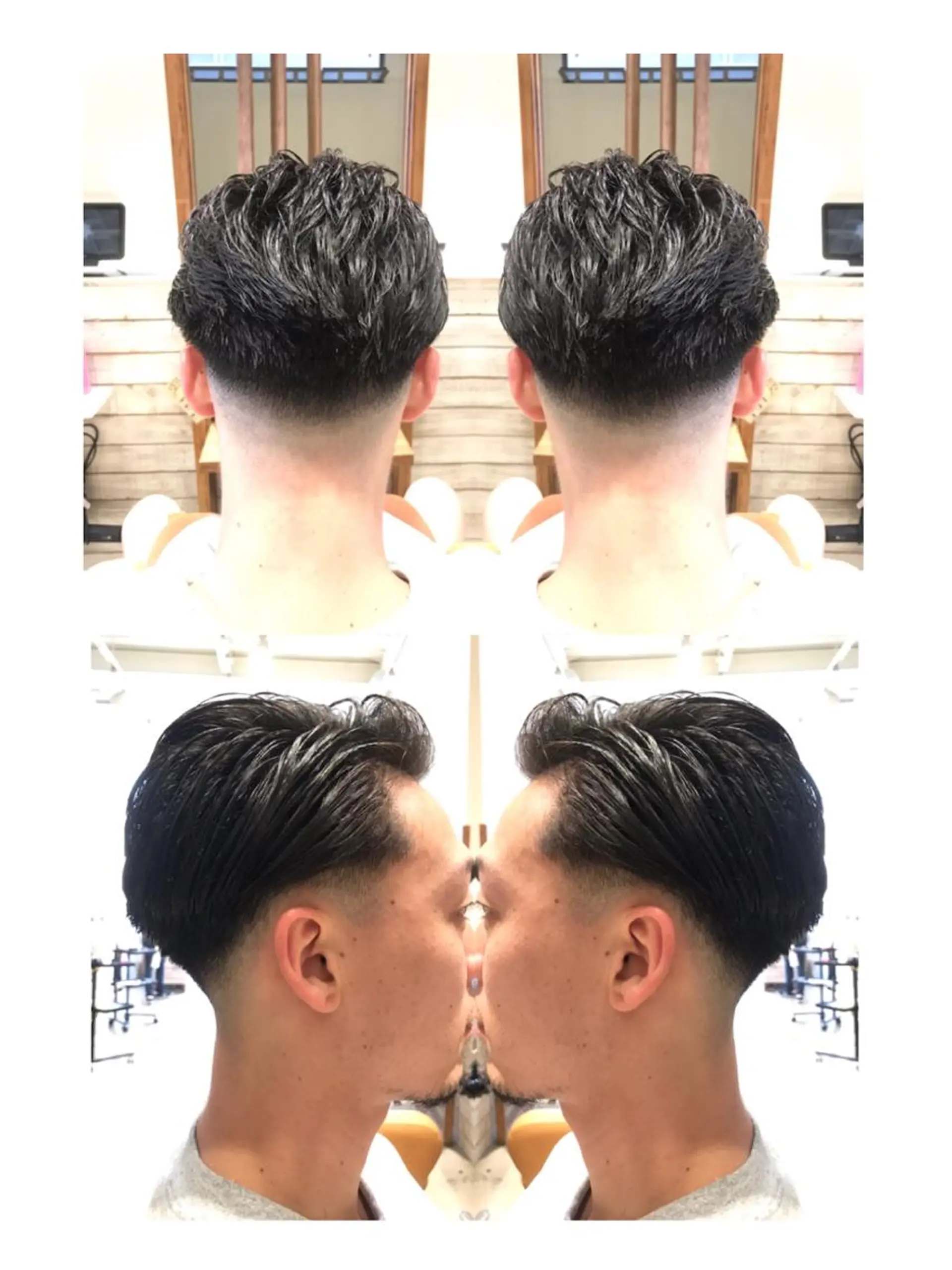 ショート メンズ フェードカット Emerge武蔵小杉所属・/本物の髪質改善/ 古川新のヘアスタイル