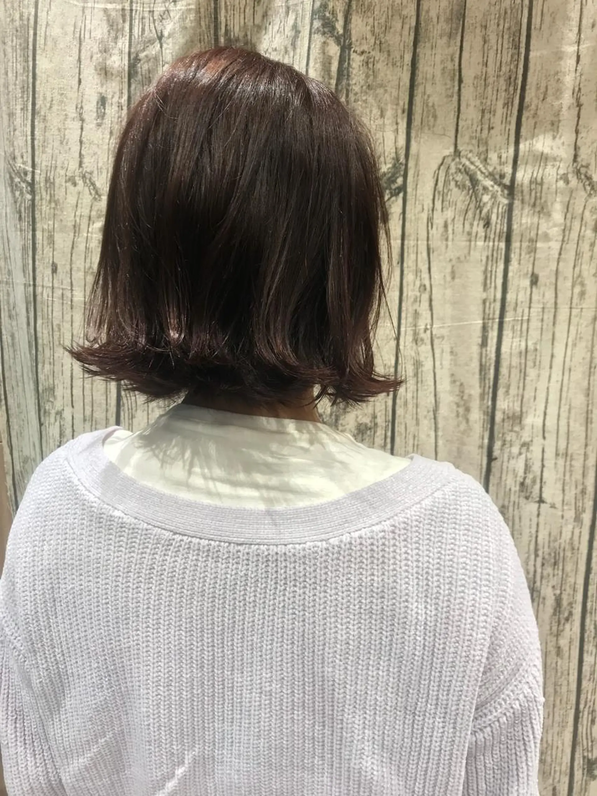 セミロング カラー ベージュカラー ピンクカラー ピンクベージュ 縮毛矯正/髪質改善 /韓国風　山川春輝のヘアスタイル