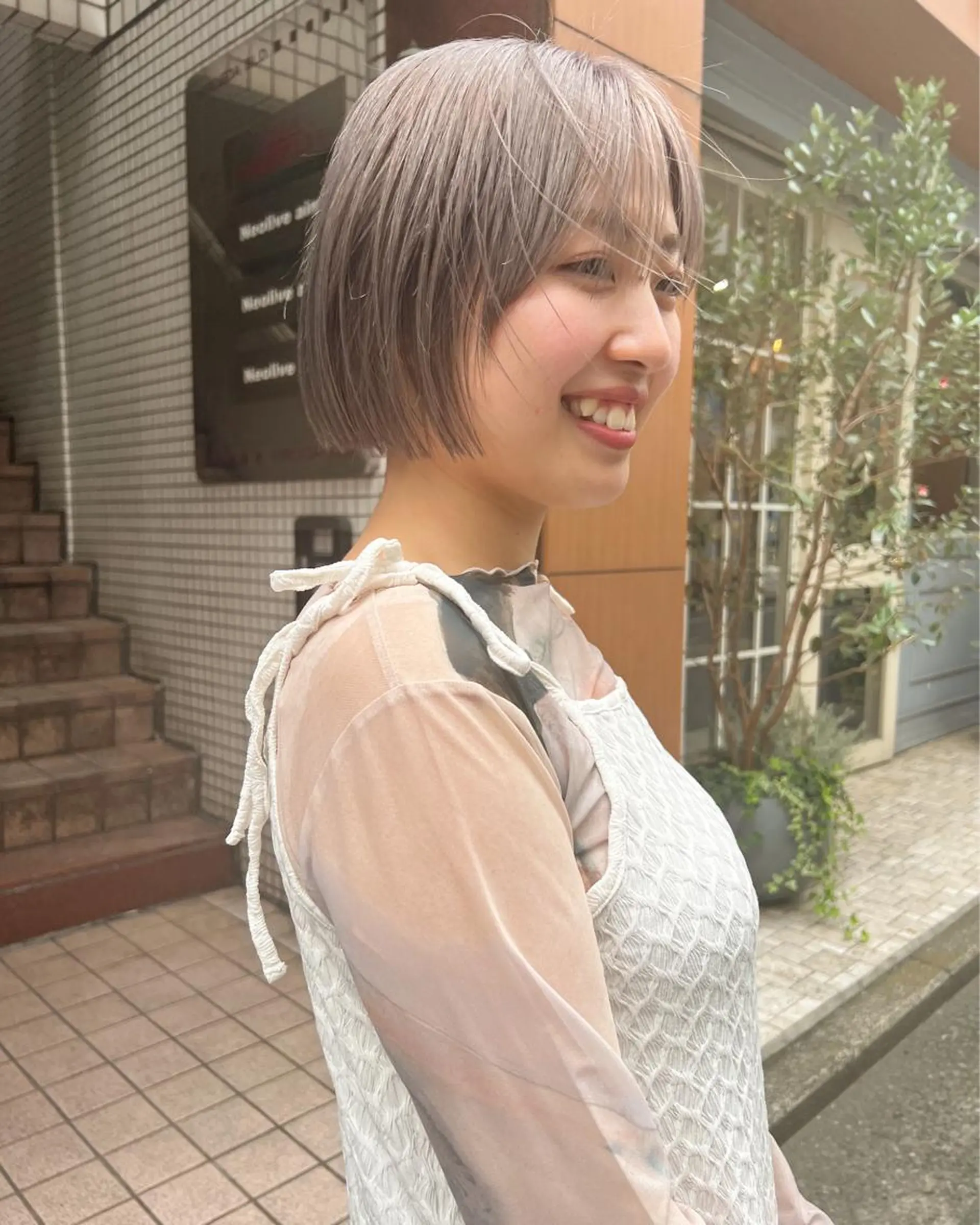 ショート カラー ベージュカラー ブリーチ カット ヘアカラー トリートメント 🌿ショート🌿 パーマ🌿淳平のヘアスタイル