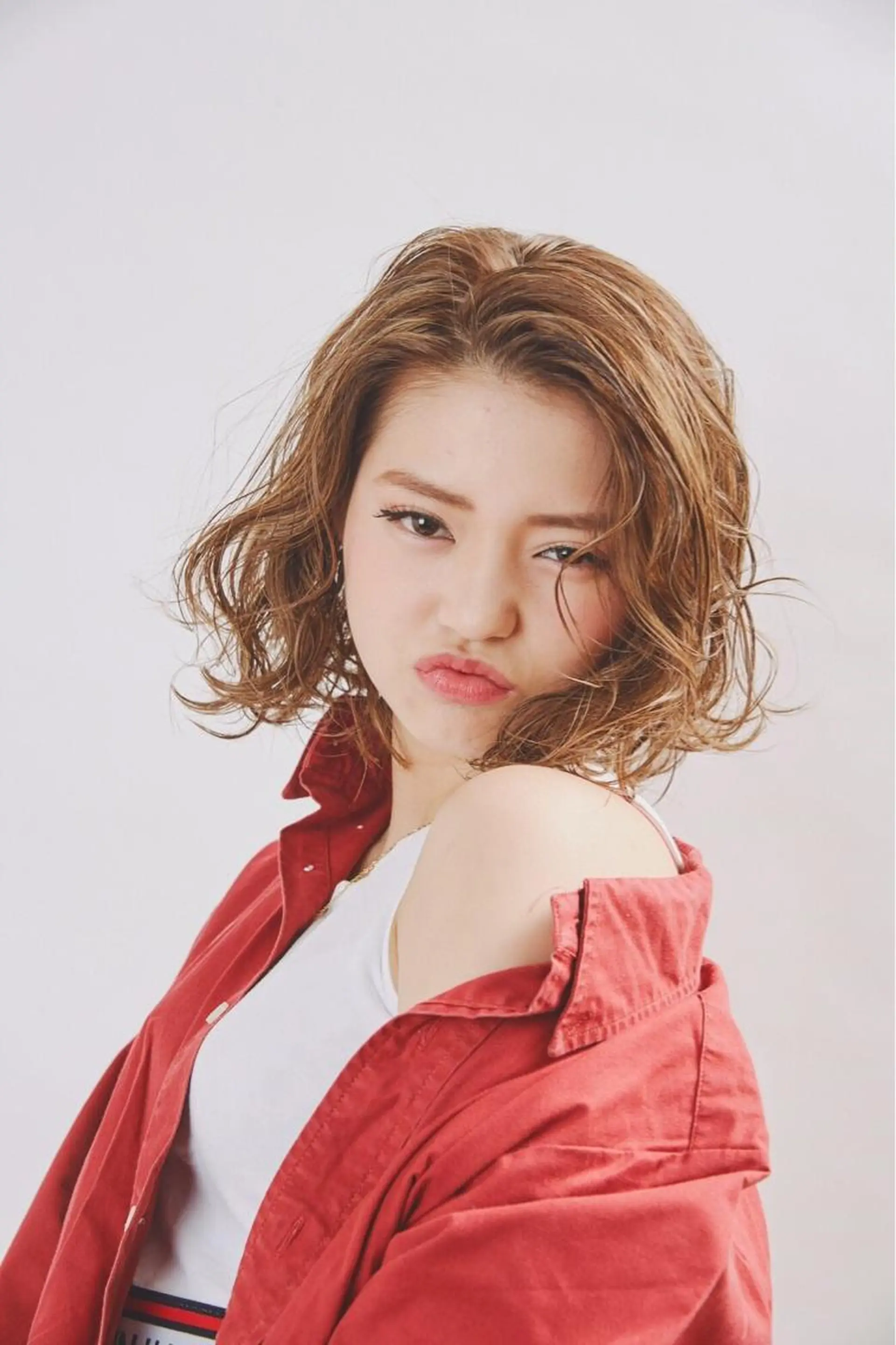 ショート カラー パーマ ヘアアレンジ メンズ キッズ ネイル マツエク・マツパ アティリー 西梅田のヘアスタイル