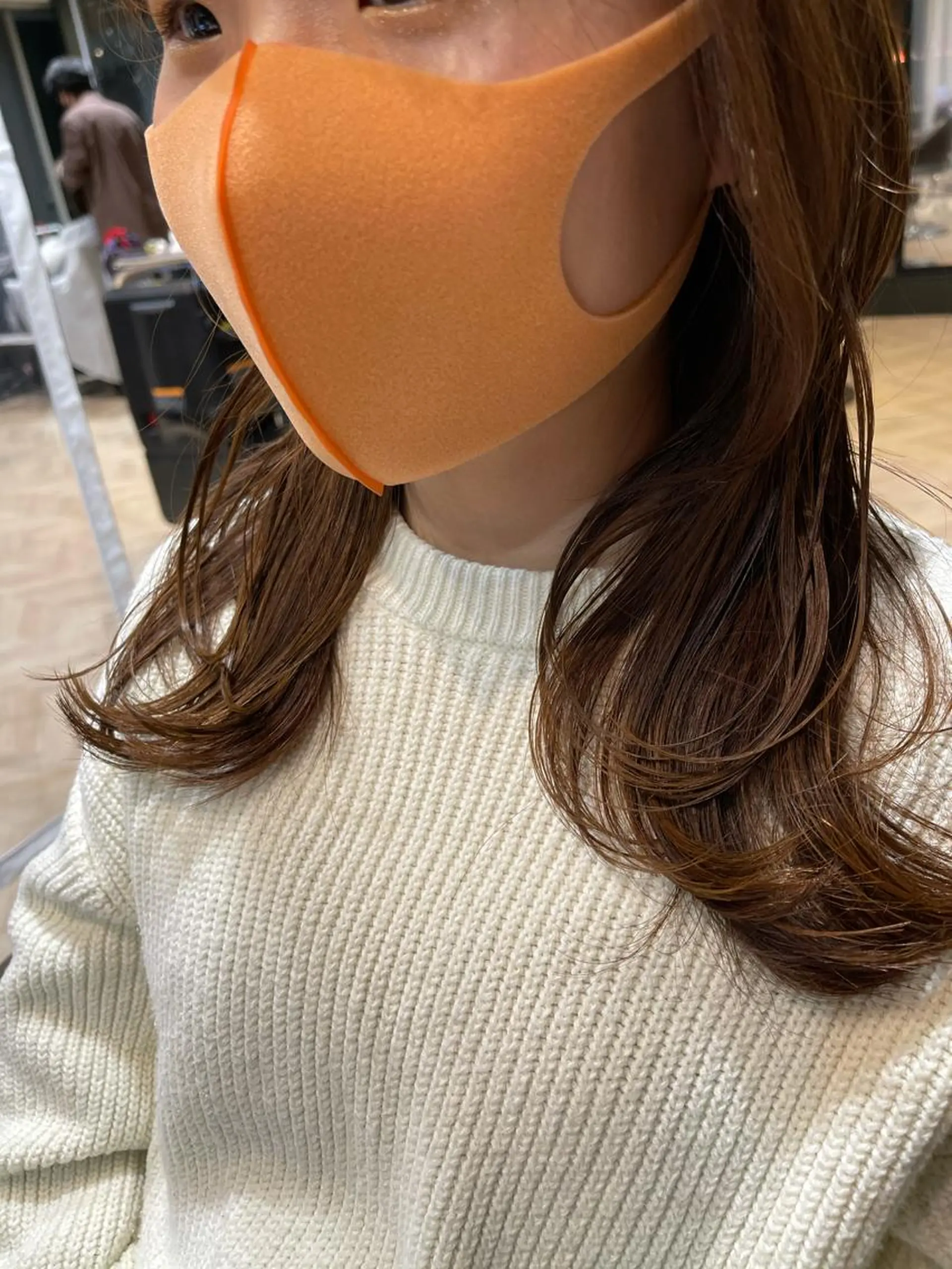 セミロング 外ハネヘア 髪質改善＆艶髪美髪エステ専門店　Lyrae～リラエ～所属・西梅田🌿髪質改善 井手　浩太朗のヘアスタイル