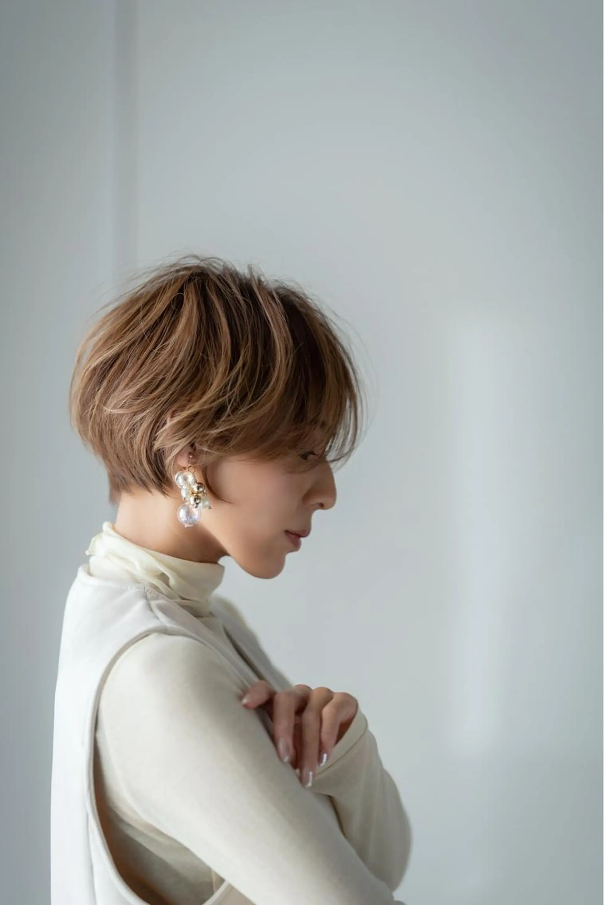 ショート カラー PEWL所属・クロスパーマ松永裕久 似合わせカットのヘアスタイル