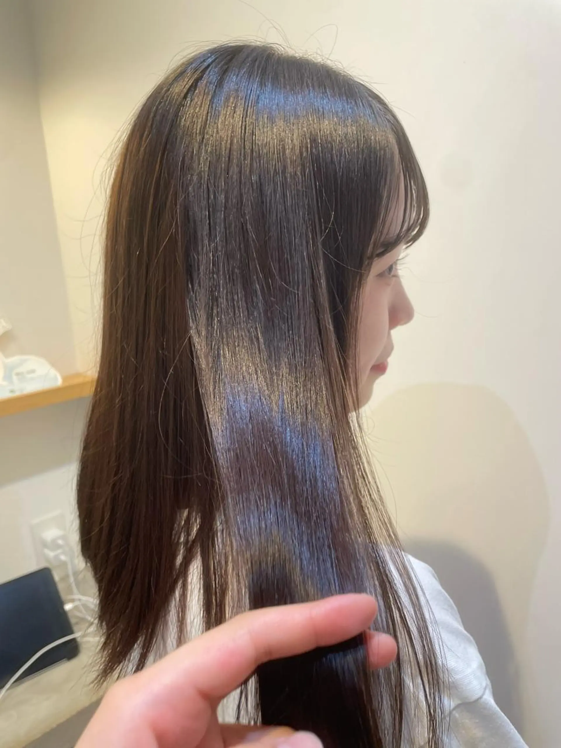 ロング 髪質改善 トリートメント 湯浅 美葉のヘアスタイル