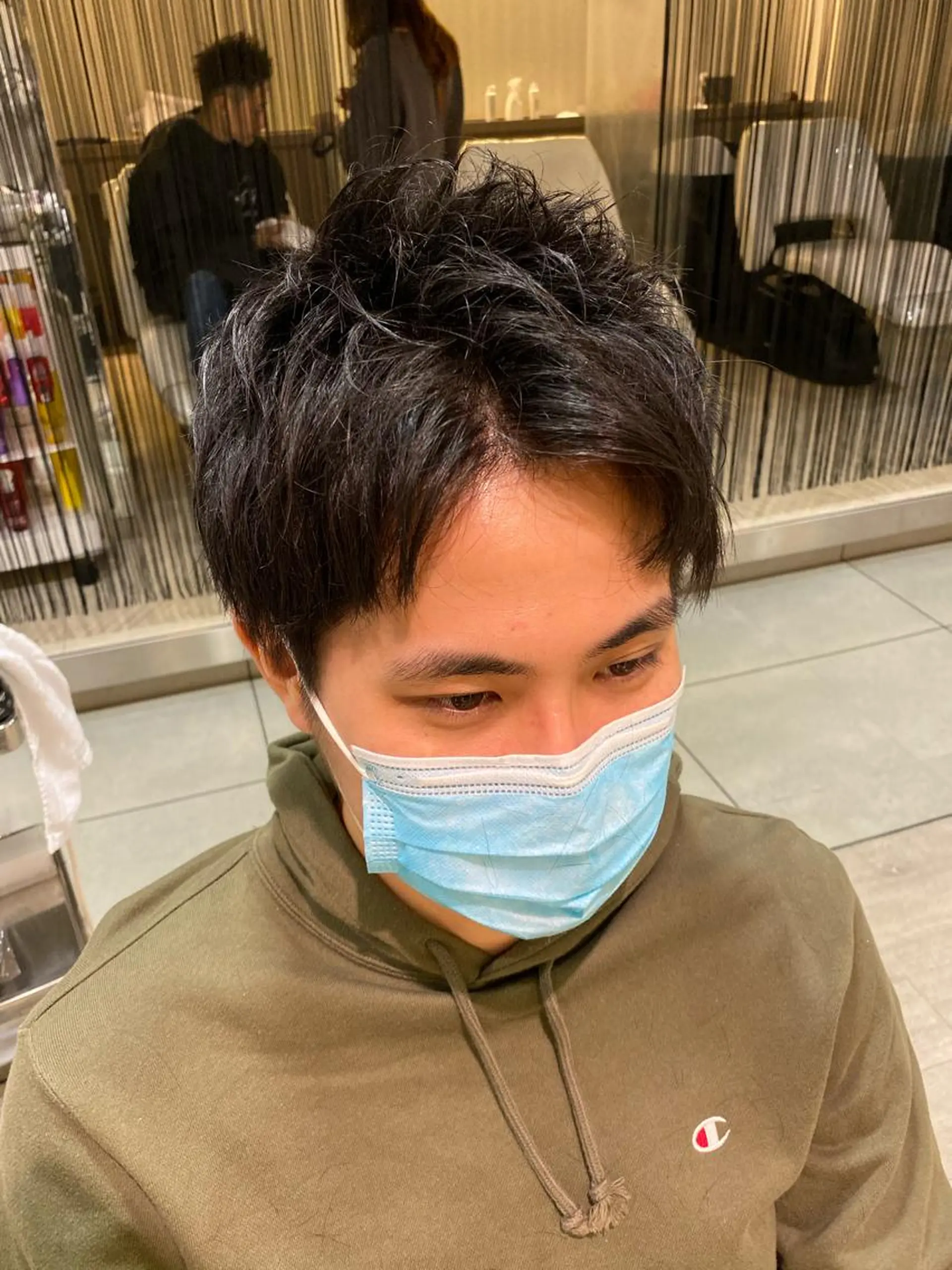 ショート メンズ アップバング 柳澤 和也のヘアスタイル