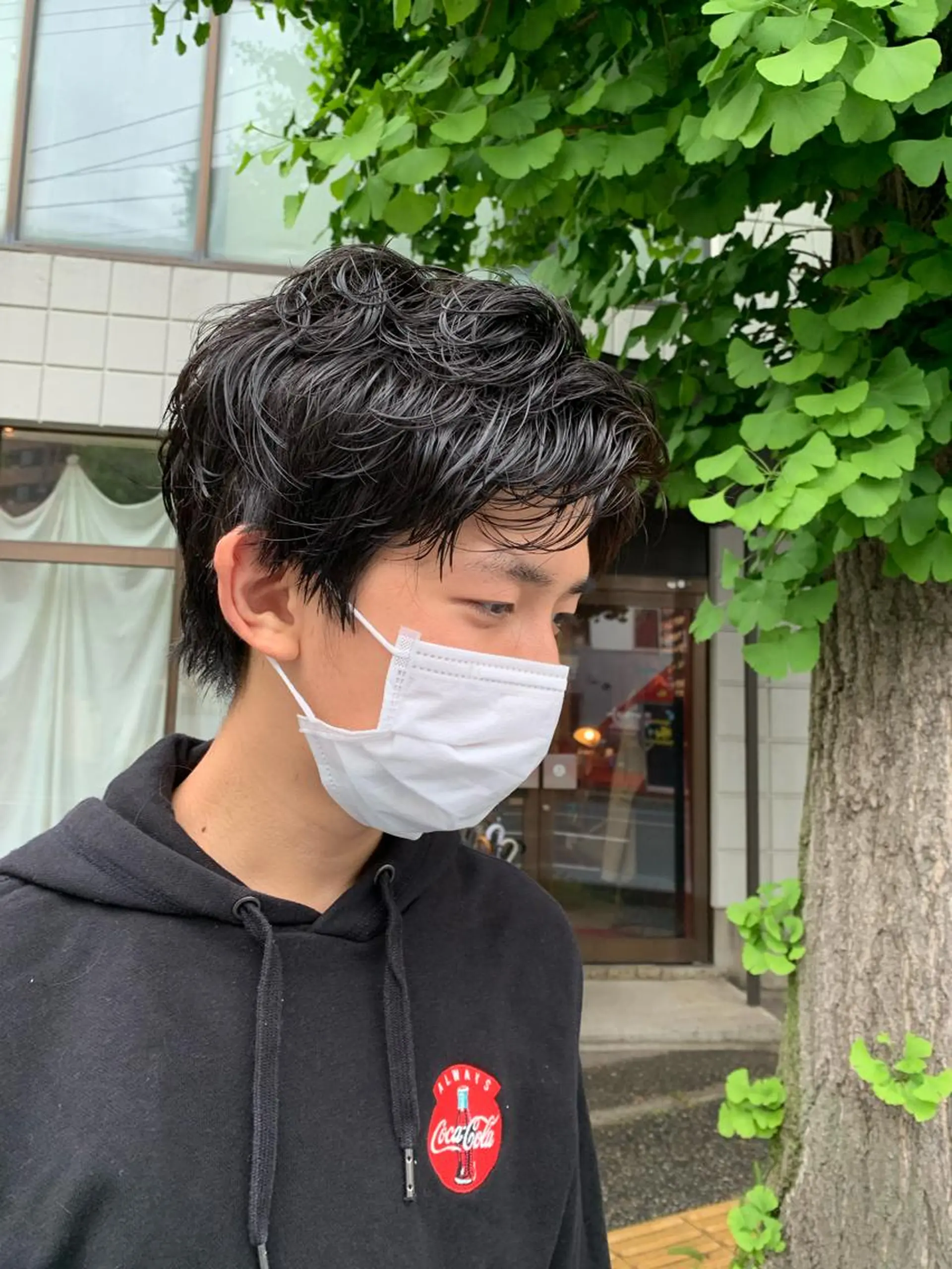 ショート パーマ メンズ カット パーマ 宮嶋 勇輔のヘアスタイル