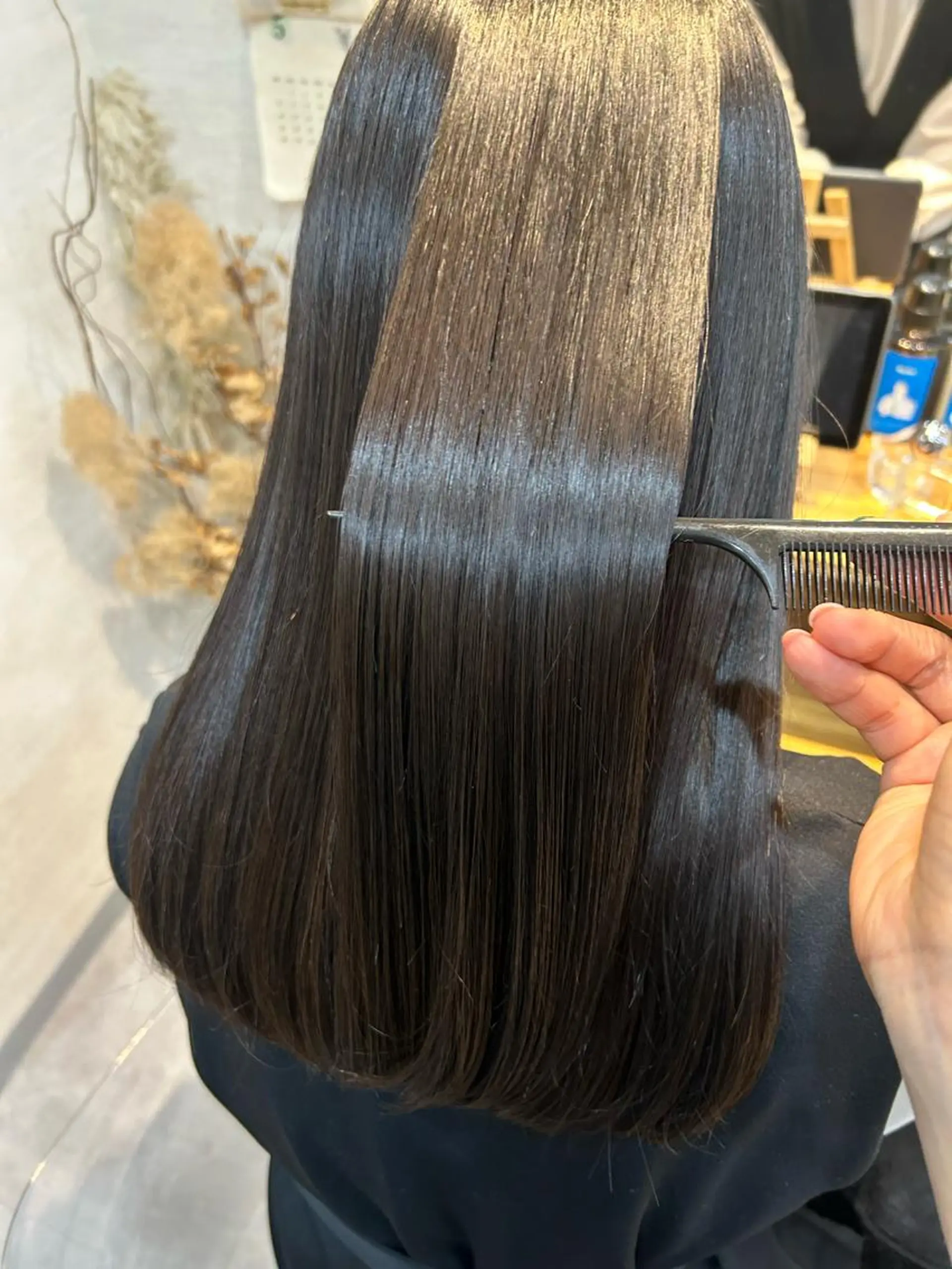 ロング カット 縮毛矯正 韓国ヘア🇰🇷船橋 髪質改善/上野愛果のヘアスタイル