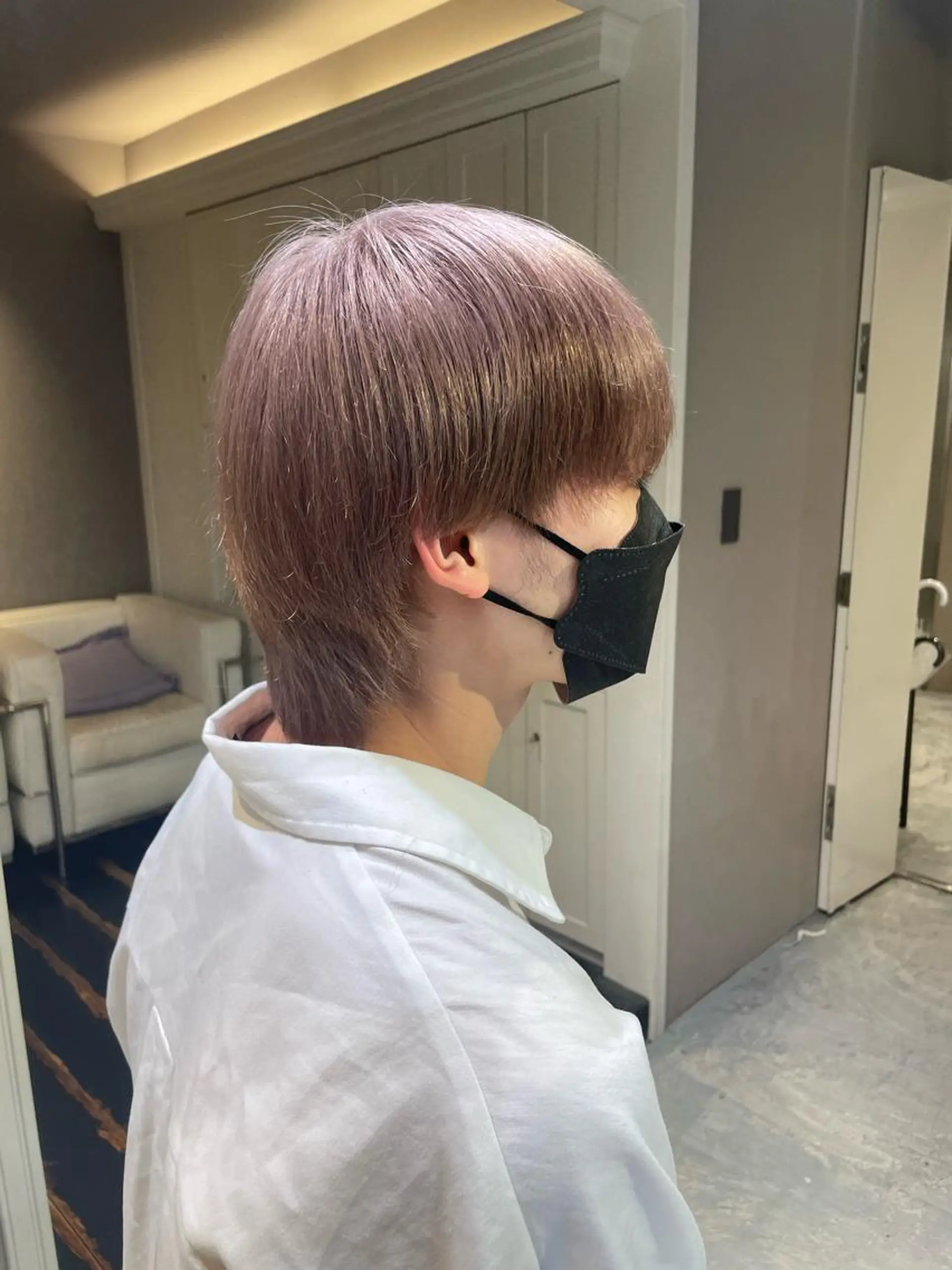 ショート カラー メンズ ブリーチ特化 ハイトーンRYOYAのヘアスタイル