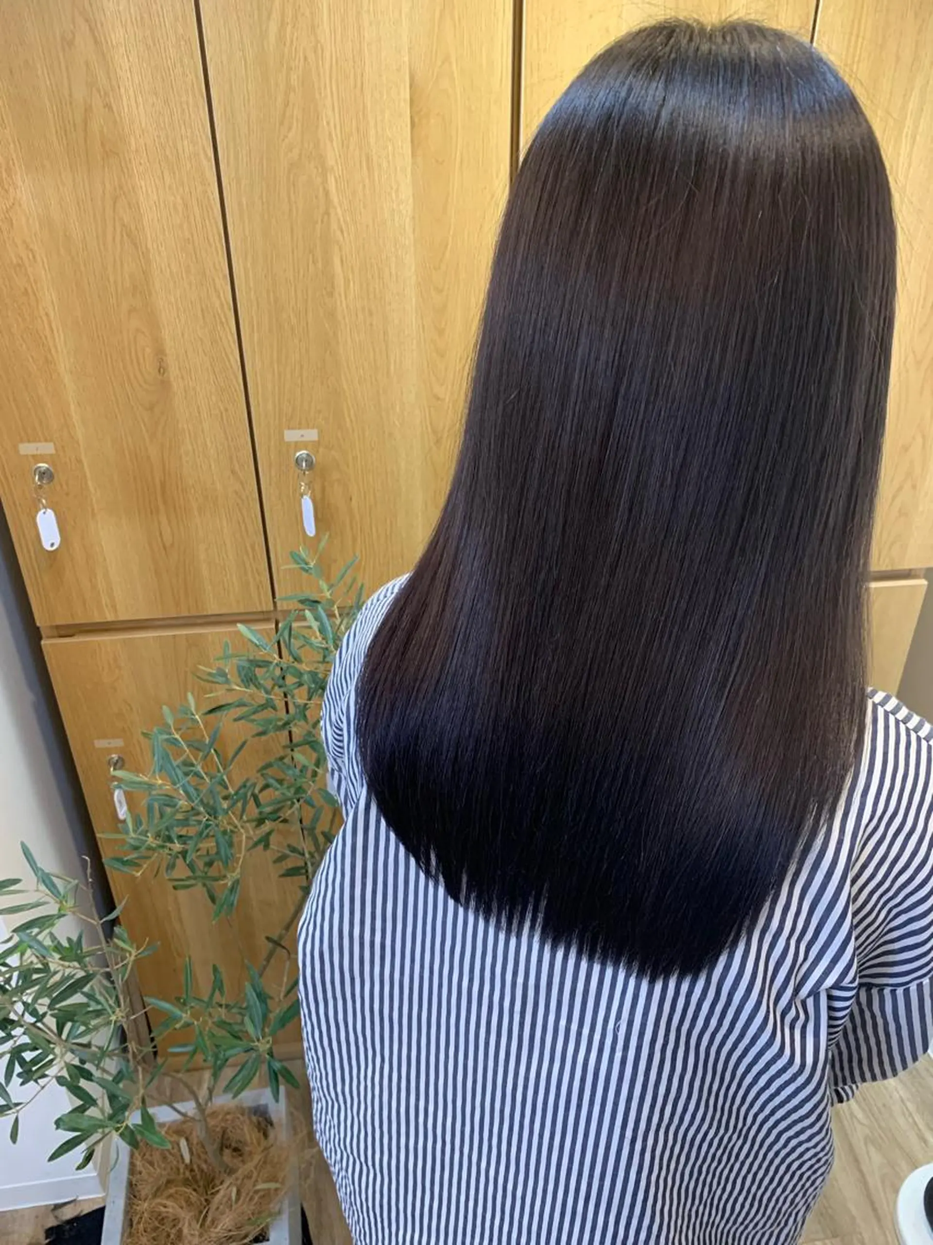 セミロング ボブ ハイライト 髪質改善 カット ヘアカラー トリートメント オクミヅキ /髪質改善/梅田🫧のヘアスタイル