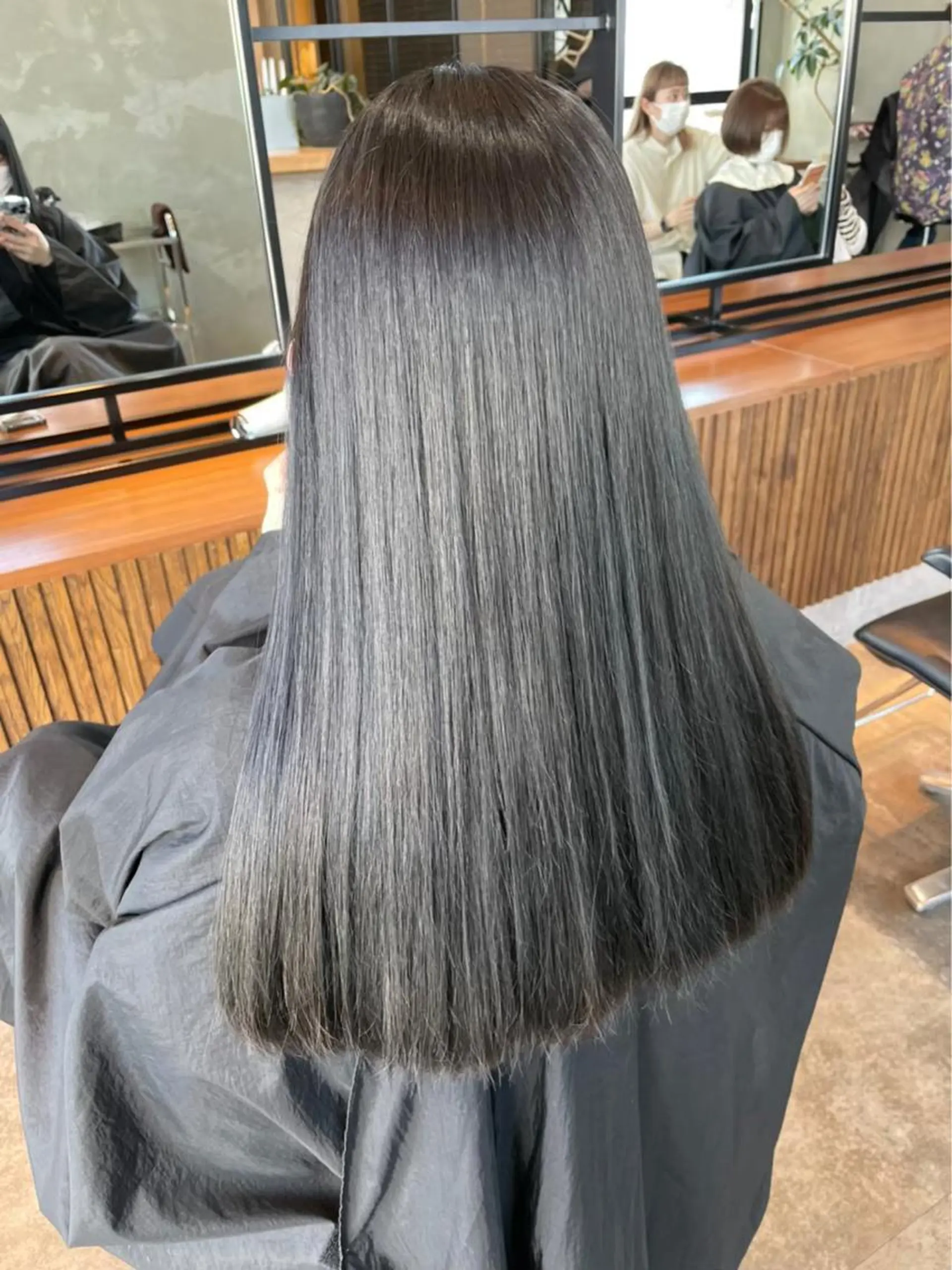ミディアム ヘアカラー トリートメント 韓国ヘア/ベージュ カラー/髪質改善/涼のヘアスタイル