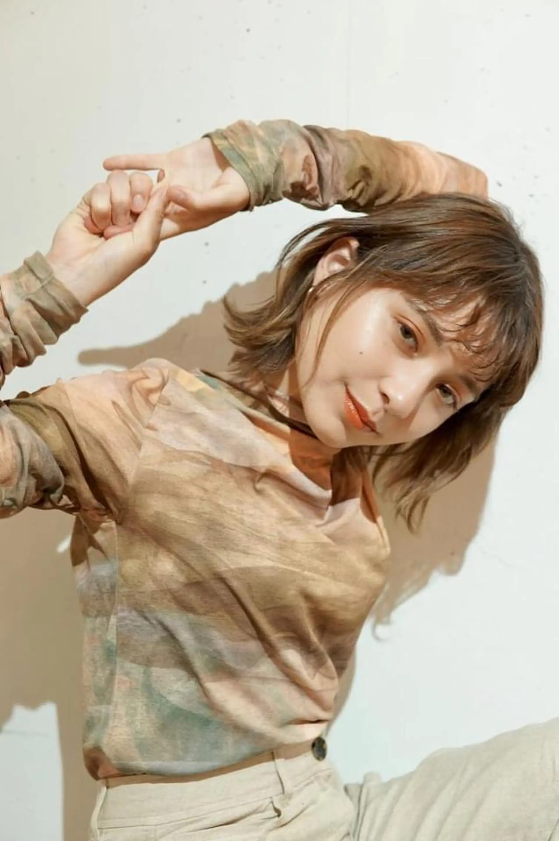 ミディアム カット ヘアカラー FERIA fam 小林勇太のヘアスタイル