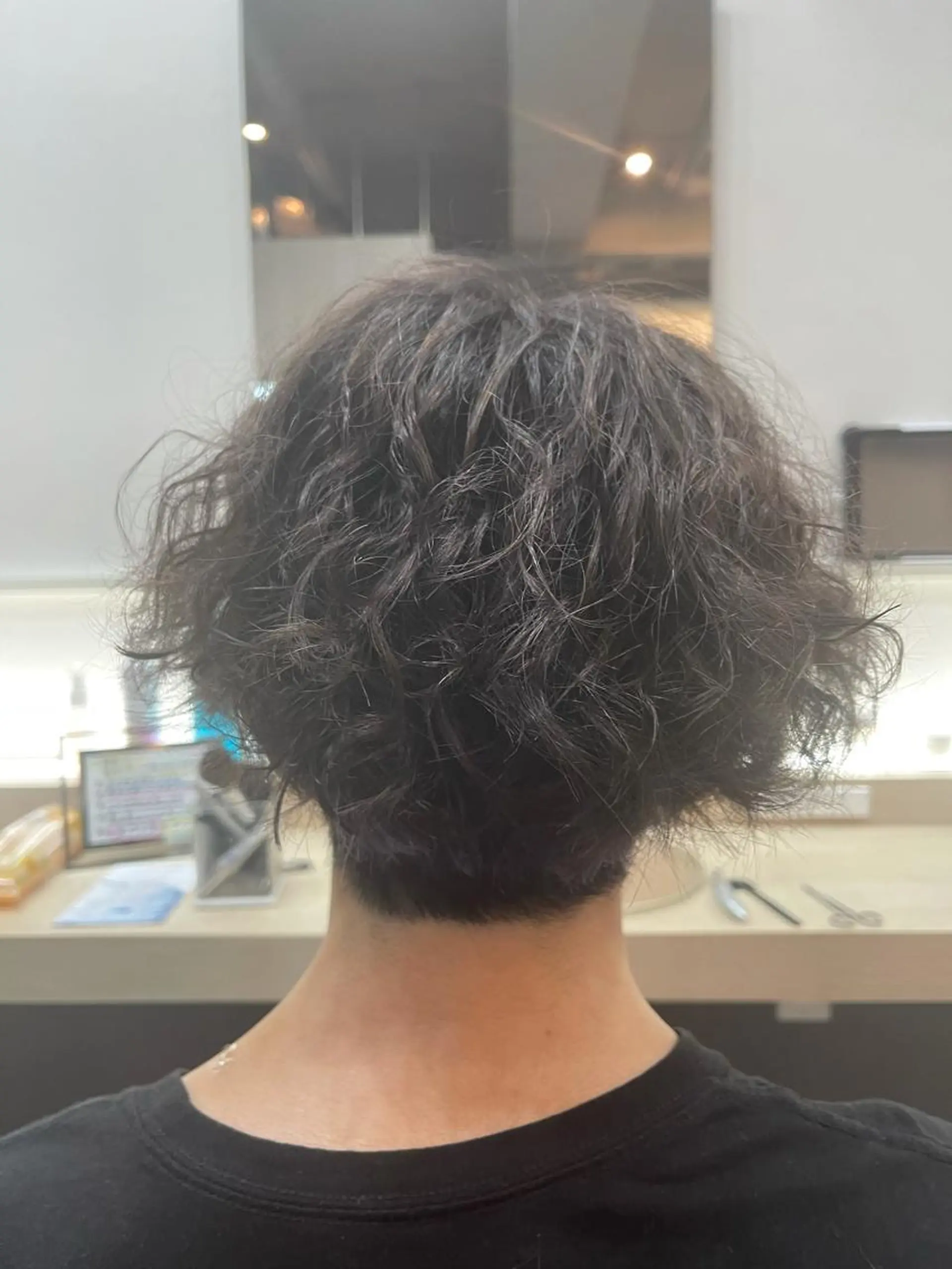 ショート パーマ メンズ メンズパーマ スパイラルパーマ 久保田 和正のヘアスタイル