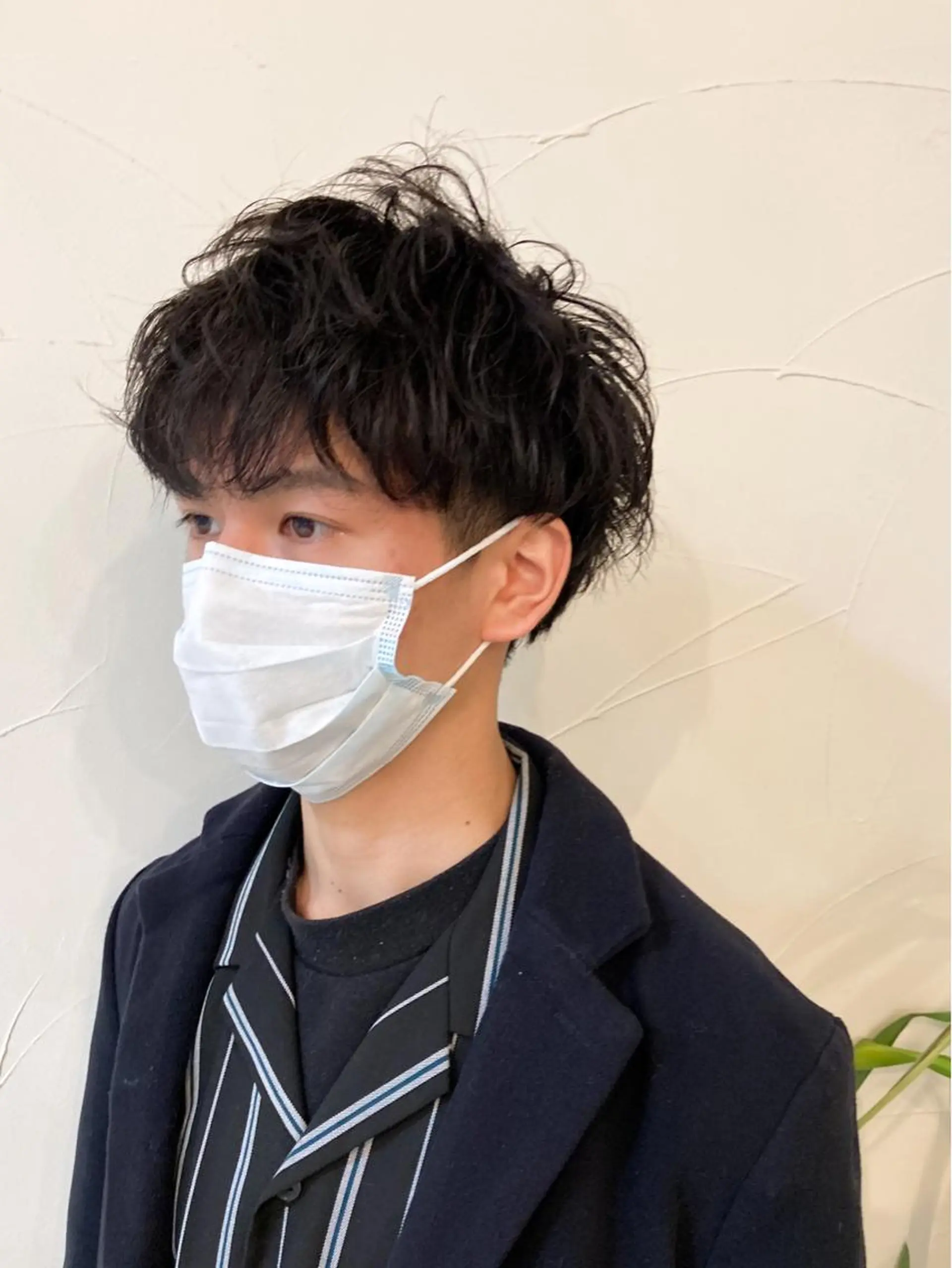 パーマ メンズ 樋野 亮のヘアスタイル