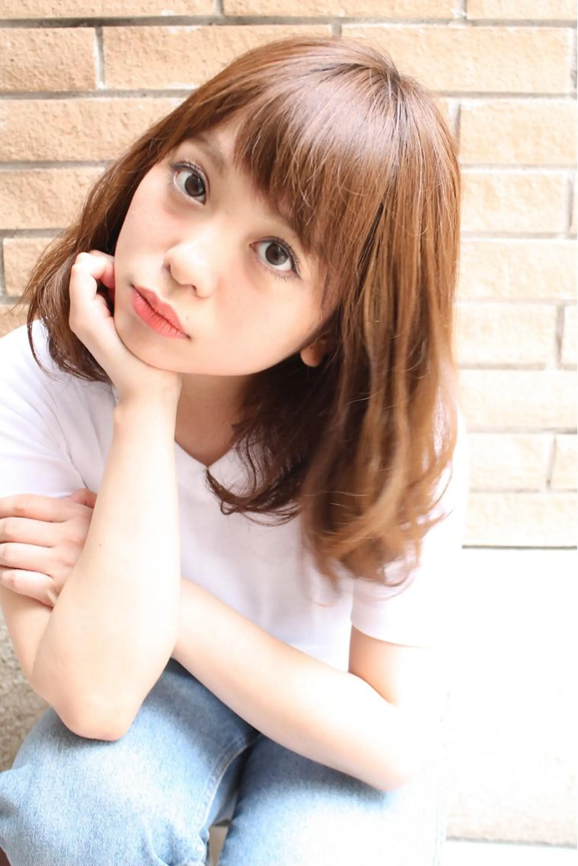 ミディアム セミロング カラー パーマ 美容室tuuli 大名店所属・tuuli トゥーリのヘアスタイル