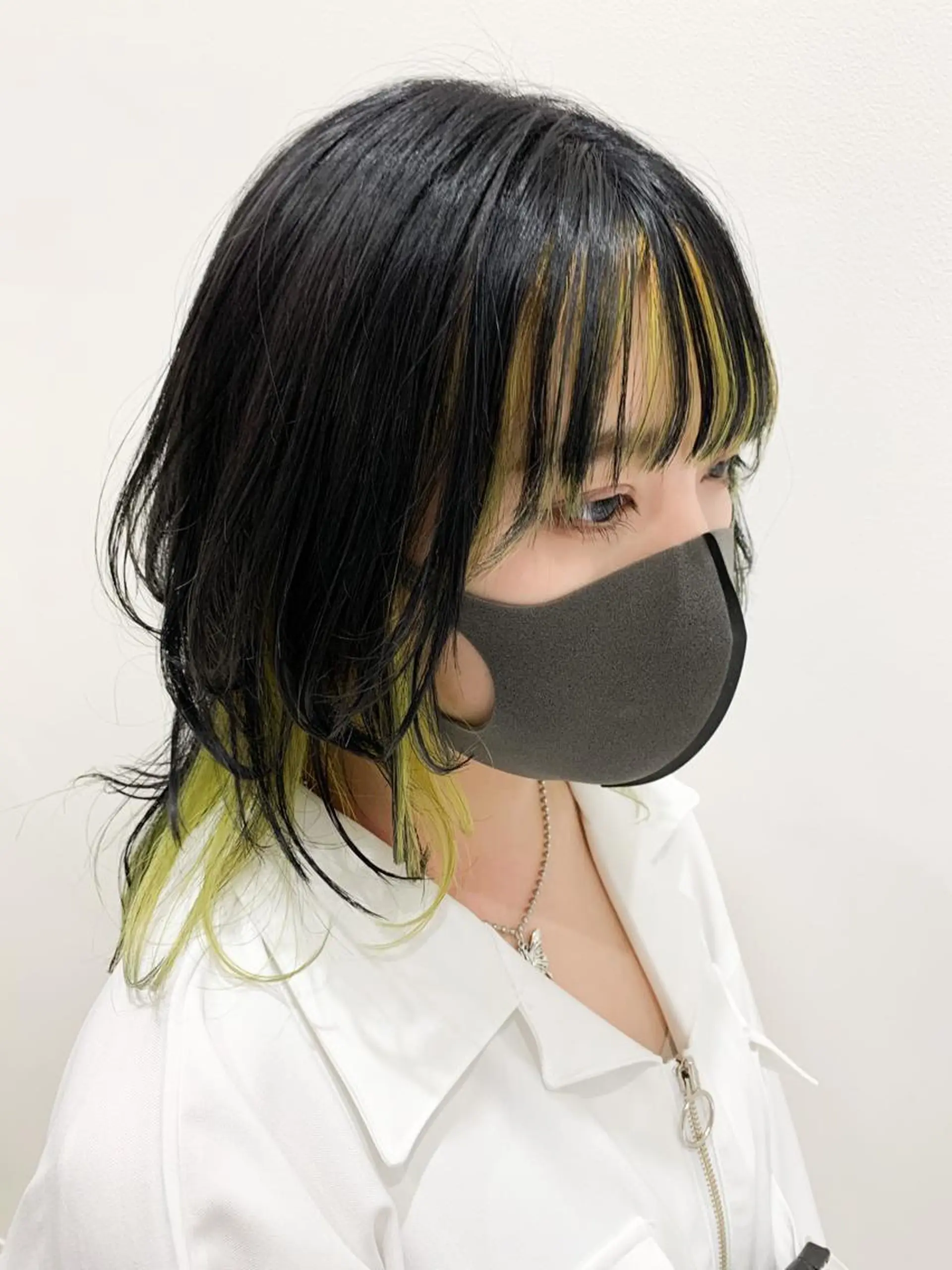 セミロング 🍀ケアブリーチ カラー🍀坂井のヘアスタイル