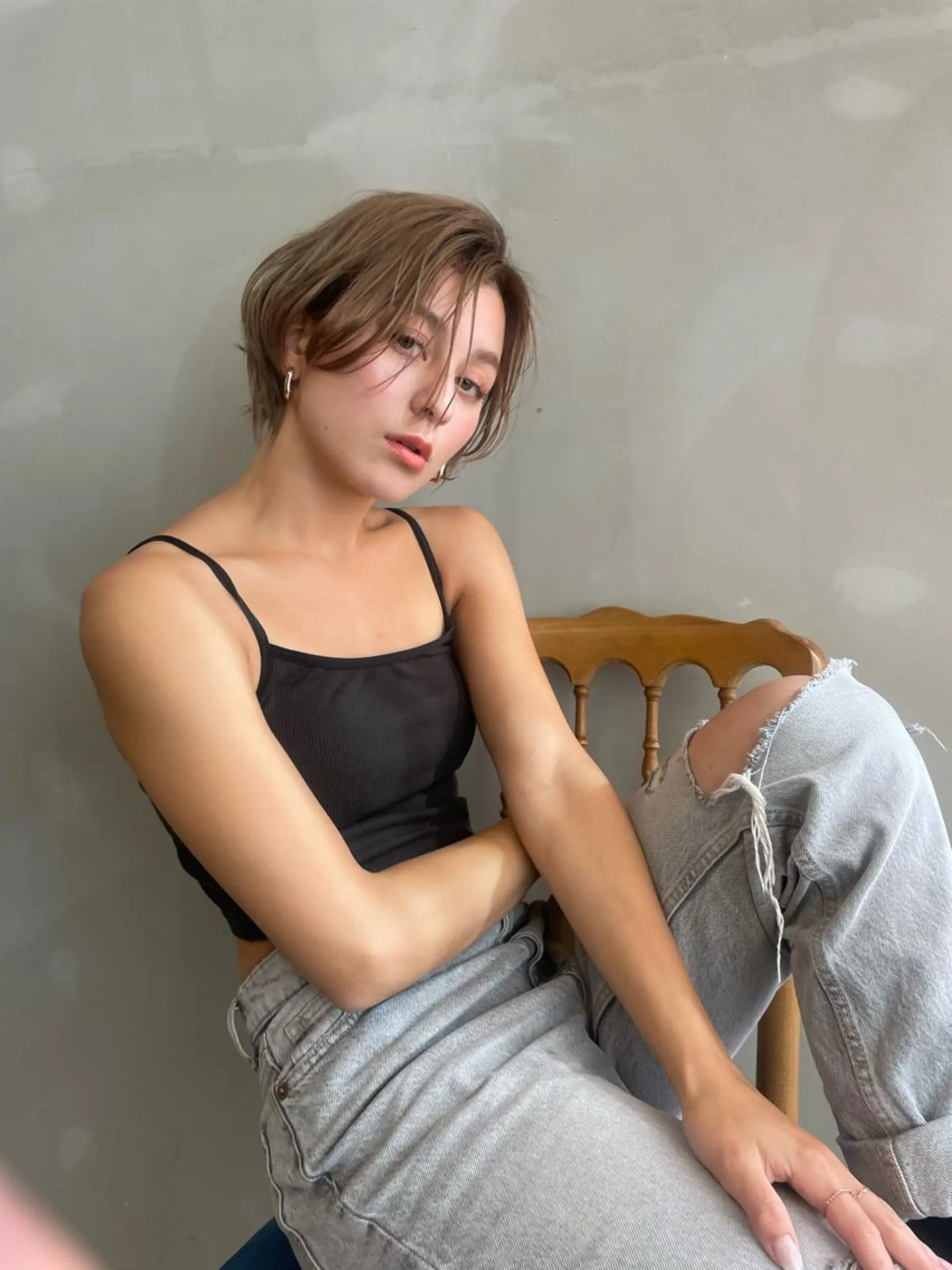 ショート カラー ショート/ボブ専門 宮脇美奈/南船場のヘアスタイル