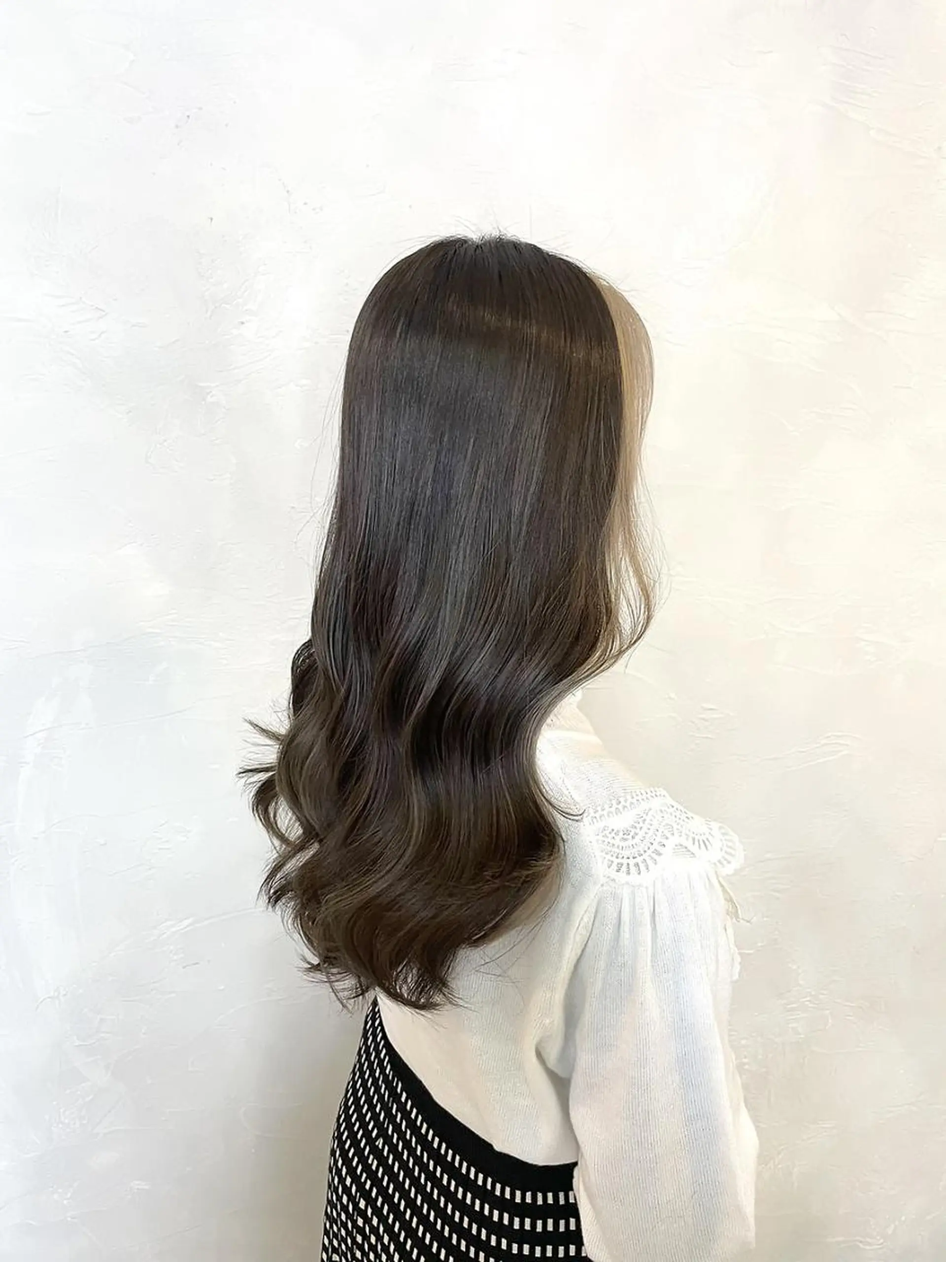 ロング カラー ミストバング  フェイスフレーミング ヨシンモリ ANGELICA LABO 梅田店のヘアスタイル