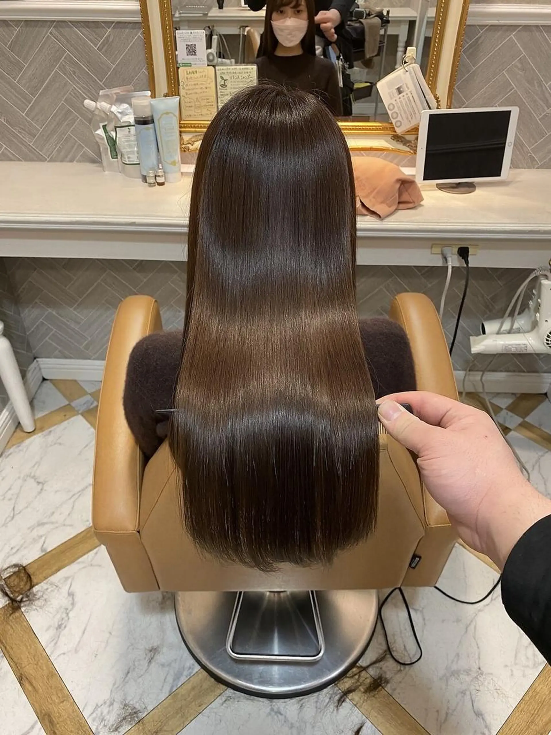 セミロング カラー 髪質改善 トリートメント カット ヘアカラー トリートメント 艶髪/縮毛矯正 /髪質改善千田大地のヘアスタイル