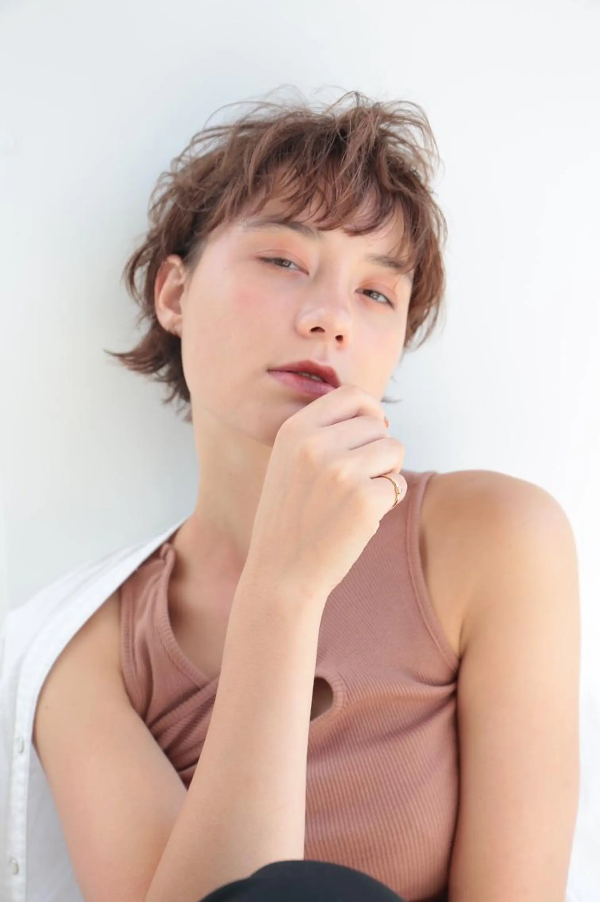 ショート カラー パーマ 山下 直人のヘアスタイル