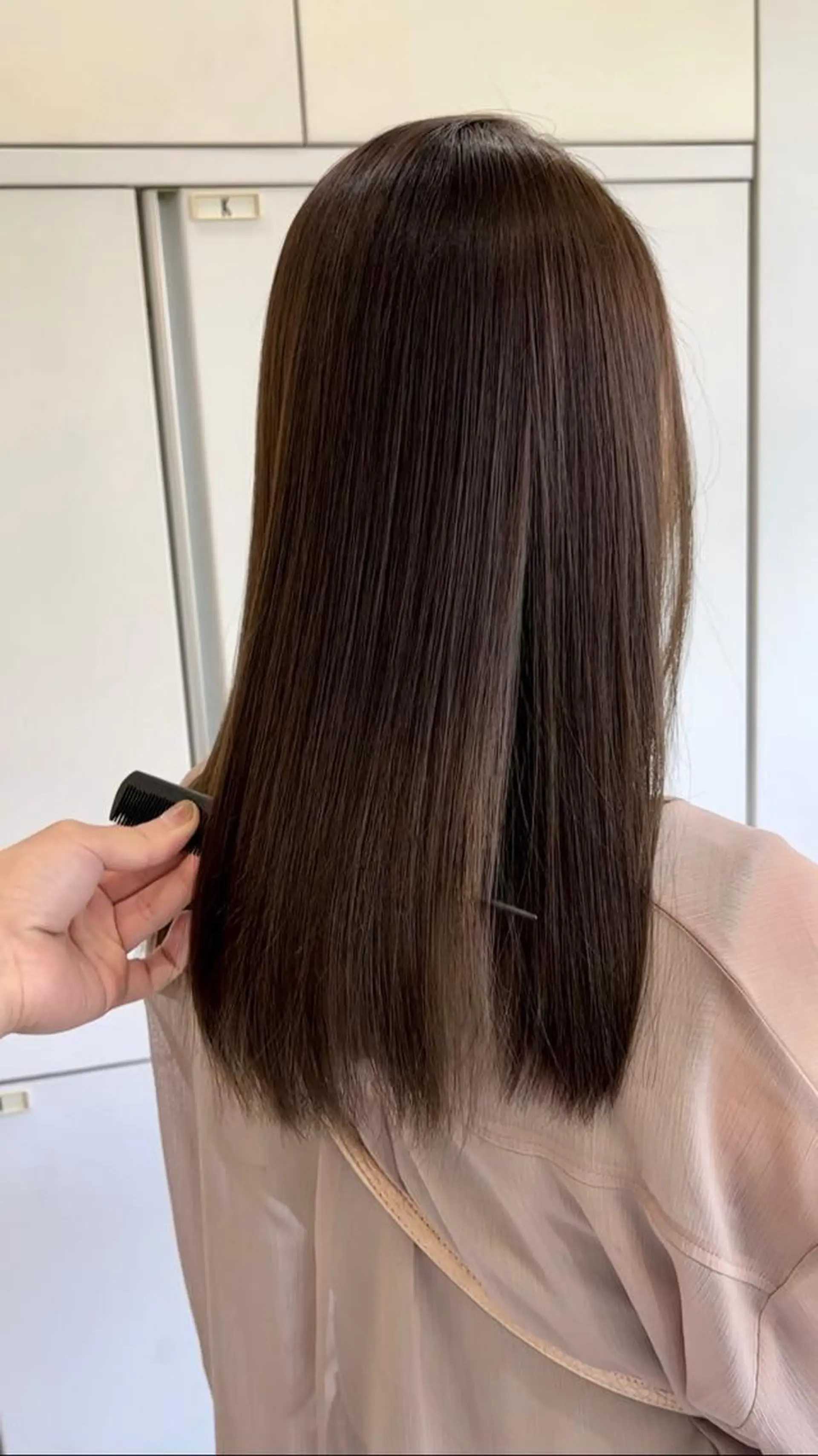 ロング ヘアカラー 縮毛矯正 トリートメント 縮毛矯正/髪質改善/ 斉藤春のヘアスタイル