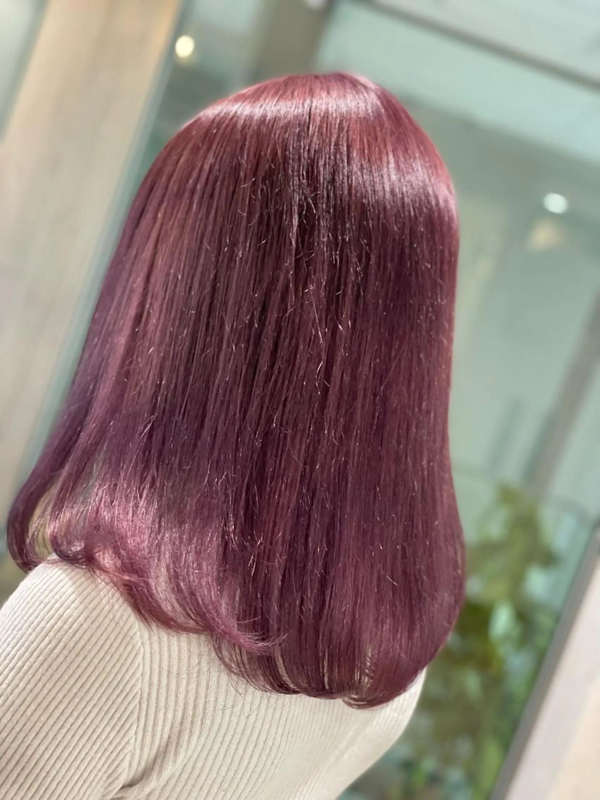 ミディアム カラー ヘアアレンジ ブリーチ ケアブリーチ ダブルカラー イルミナカラー パープルカラー ヘアカラー トリートメント 髪質改善×ハイトーン 中田啄也のヘアスタイル