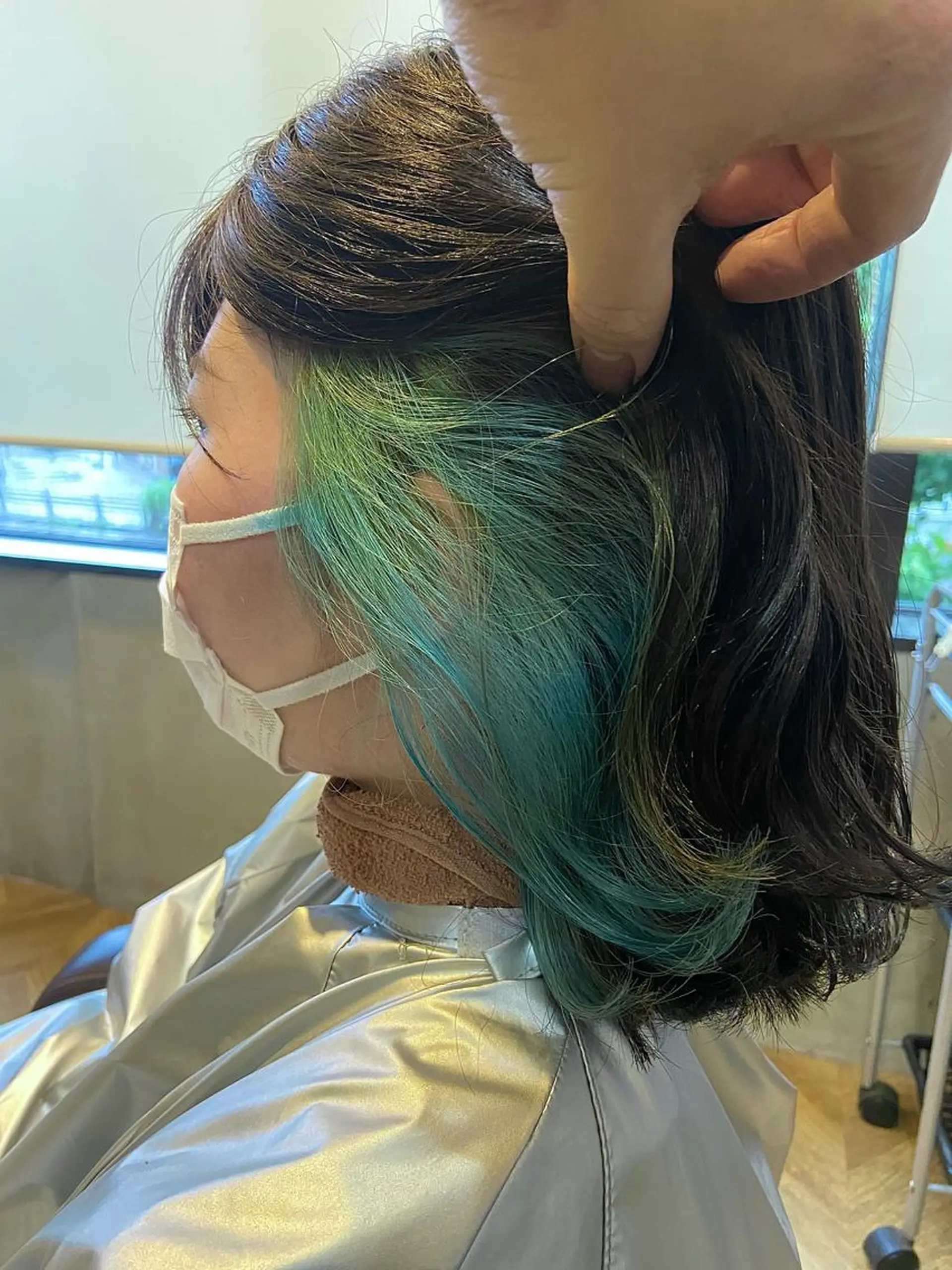 ミディアム カラー hair studio Zen所属・Kensho 京都駅 ケアブリーチのヘアスタイル