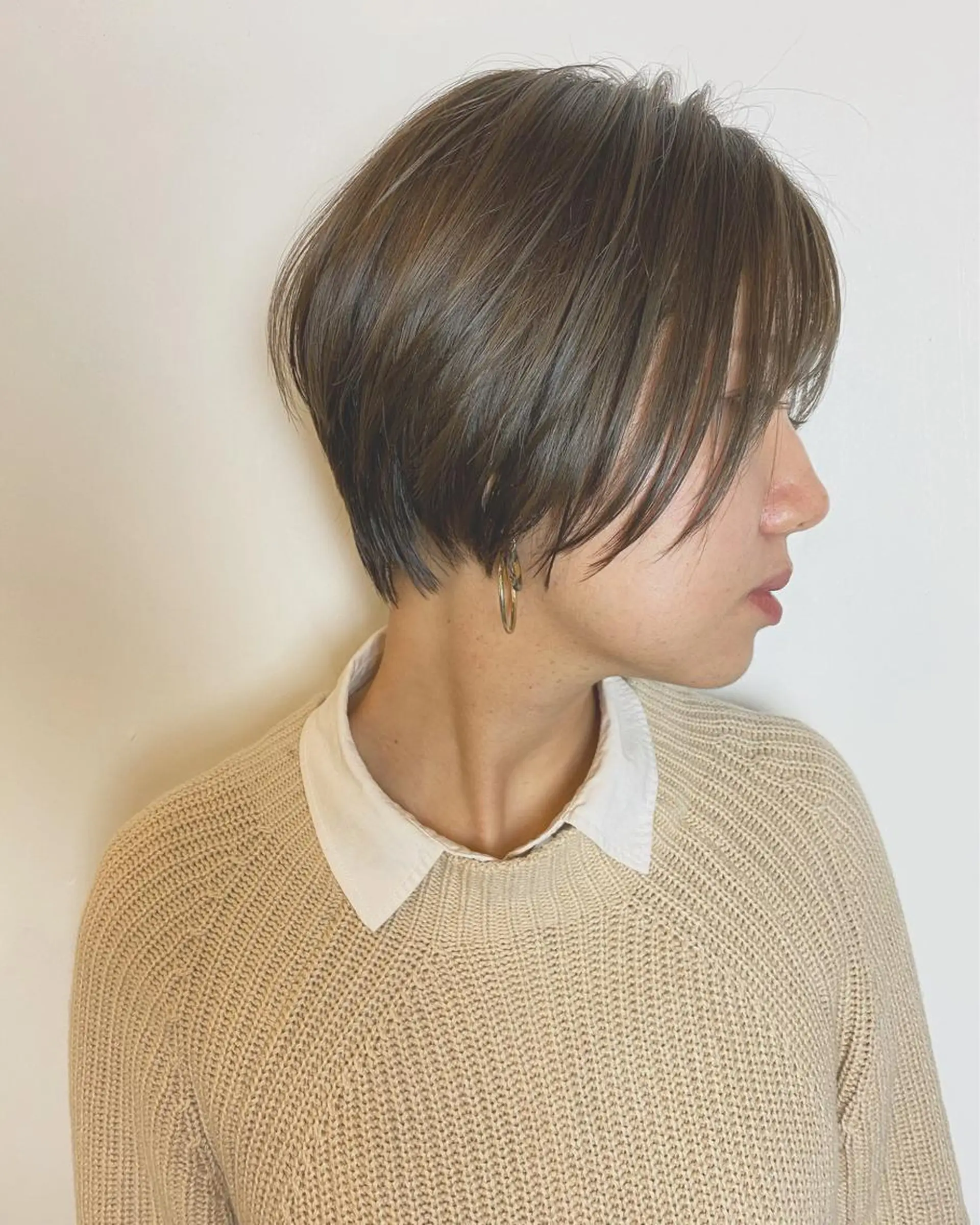 ショート ショートヘア 縮毛矯正 ness ネスのヘアスタイル