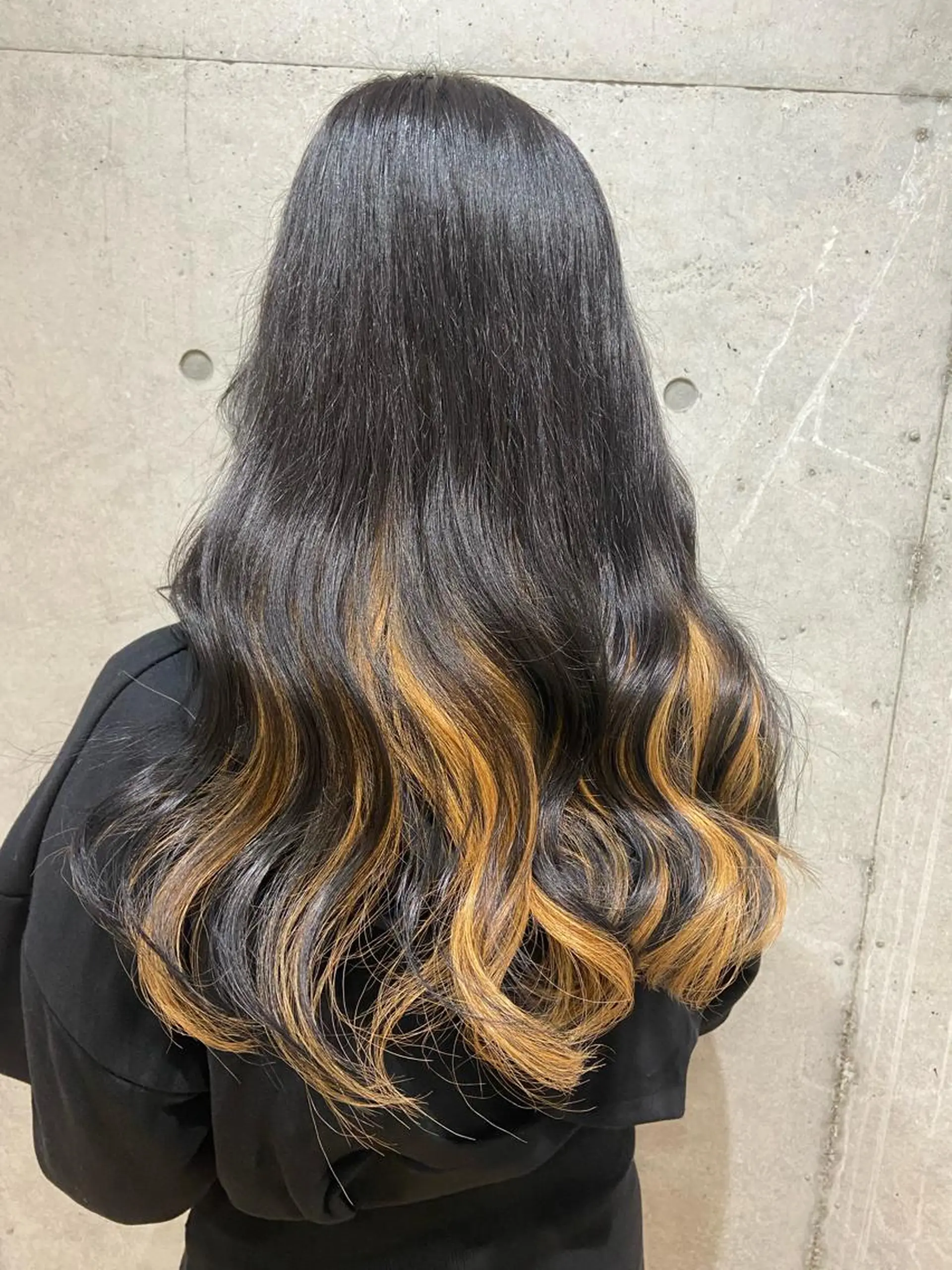 ロング カラー ヘアカラー トリートメント 🧸プルエクステ❤︎ ネイルKAO🧸のヘアスタイル