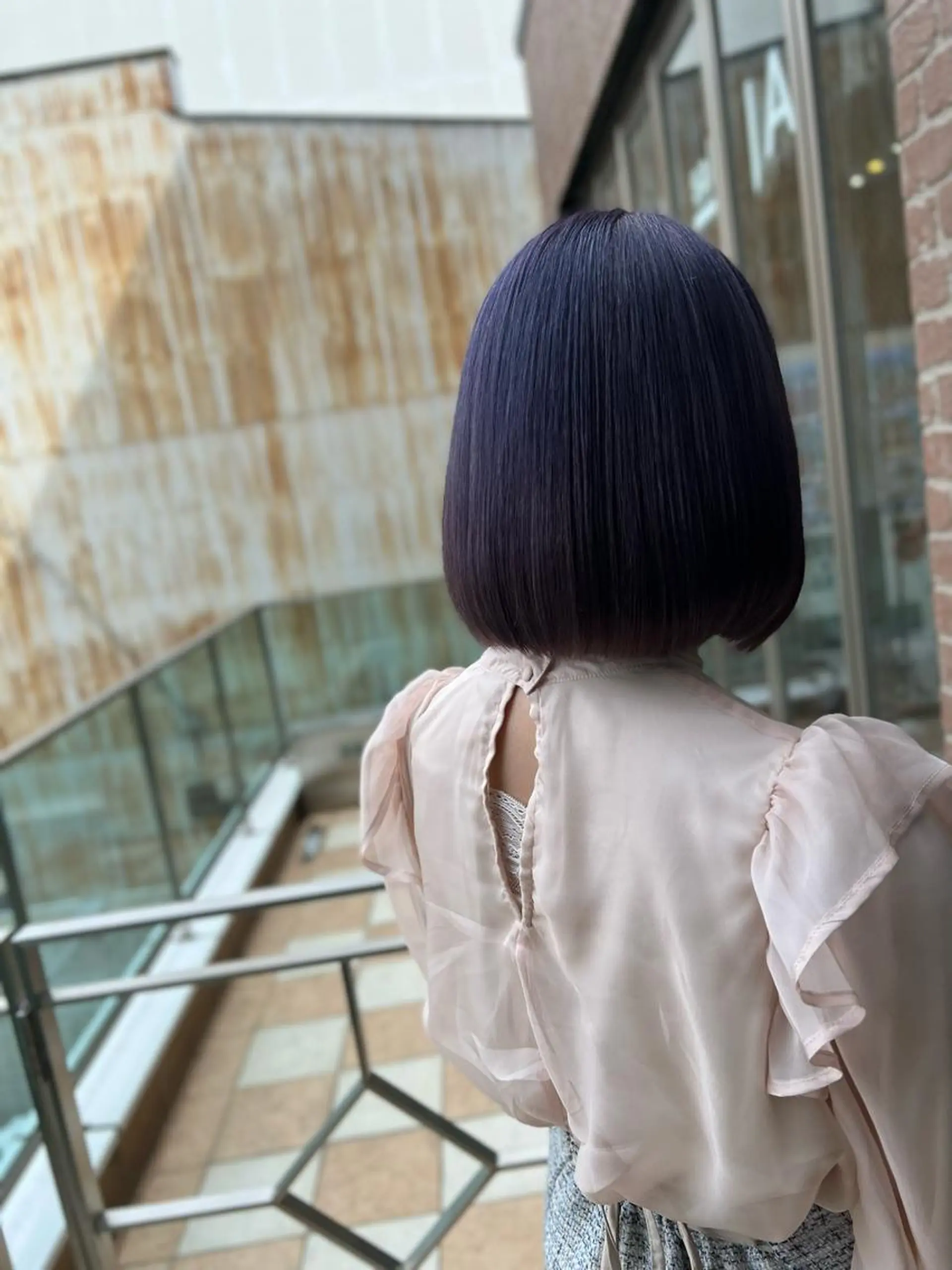 セミロング カラー 髪質改善/ ブリーチ/中尾のヘアスタイル