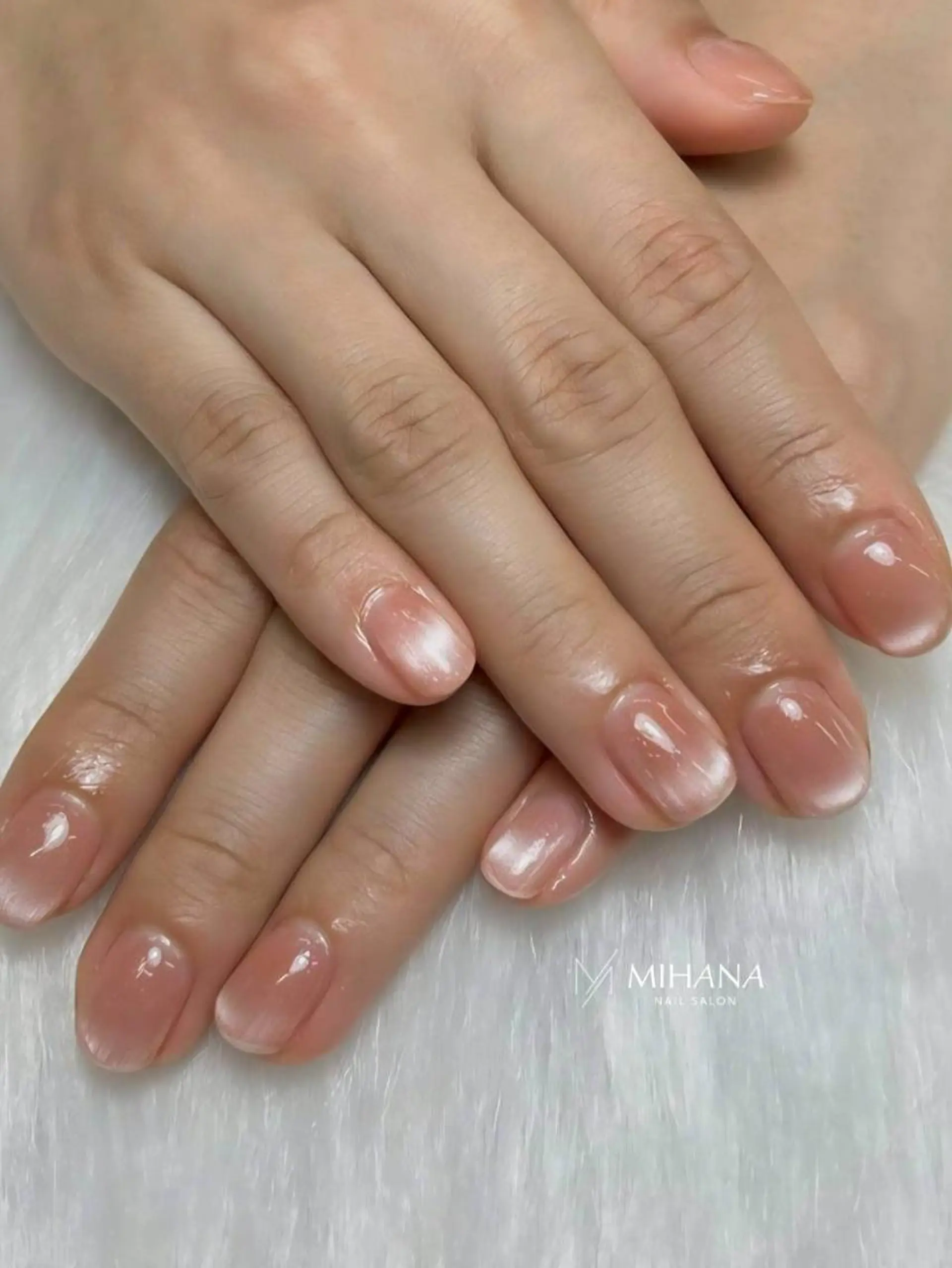 ネイル ジェルネイル 韓国ネイル パラジェル ワンホンネイル MIHANAネイル ／Jrネイリストのネイルデザイン